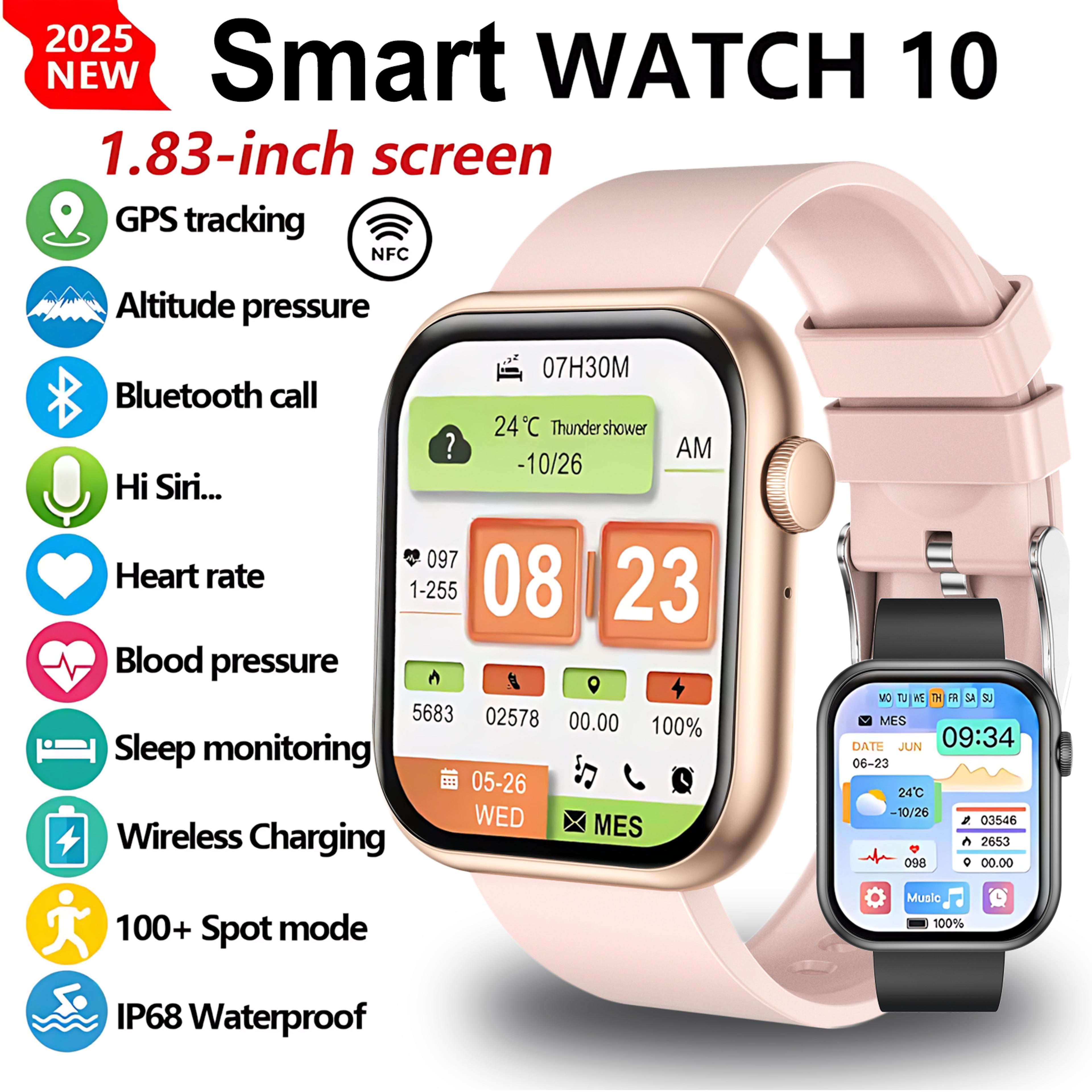 Ladies Smartwatch New Watch NFC Bluetooth Call Heart Rate Sports Voice Assistant For Women Men 6