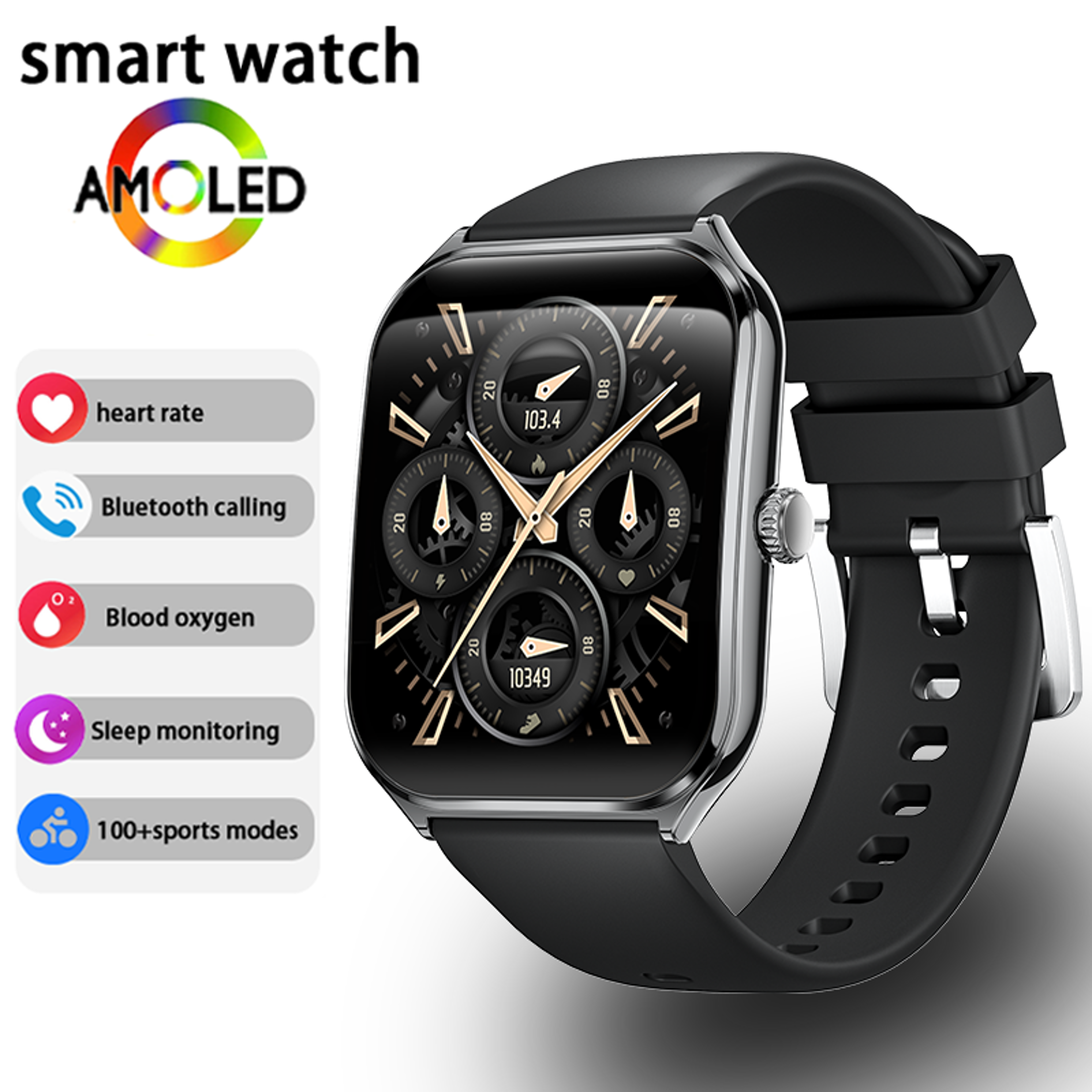 New Ultra Thin Smart Watch Men Display HD Call Reminder Always Show Time Smartwatch 0