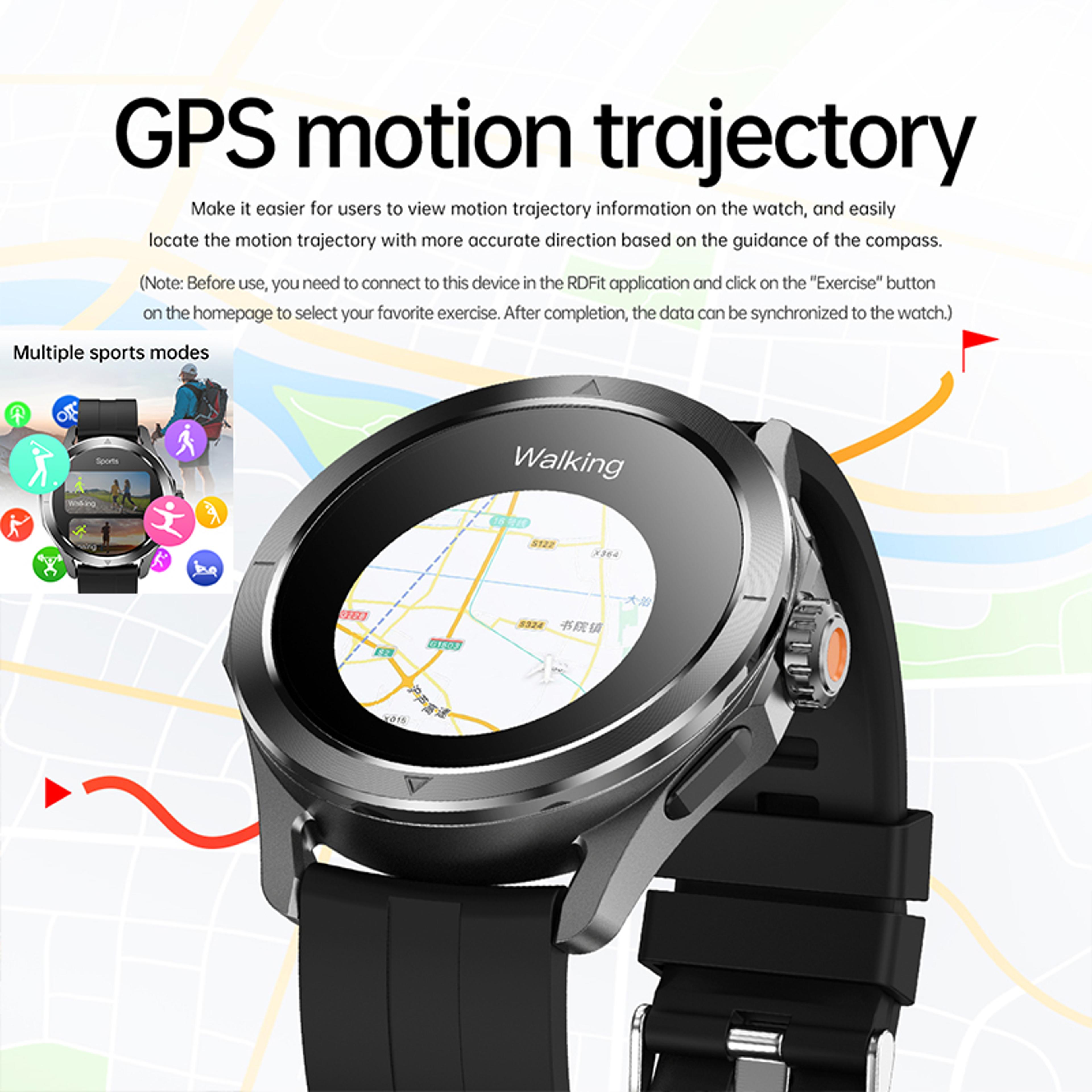 New Ultra GPS Smart Watch Men Outdoor Sports AMOLED Display NFC Heart Rate IP68 Waterproof Bluetoot 2