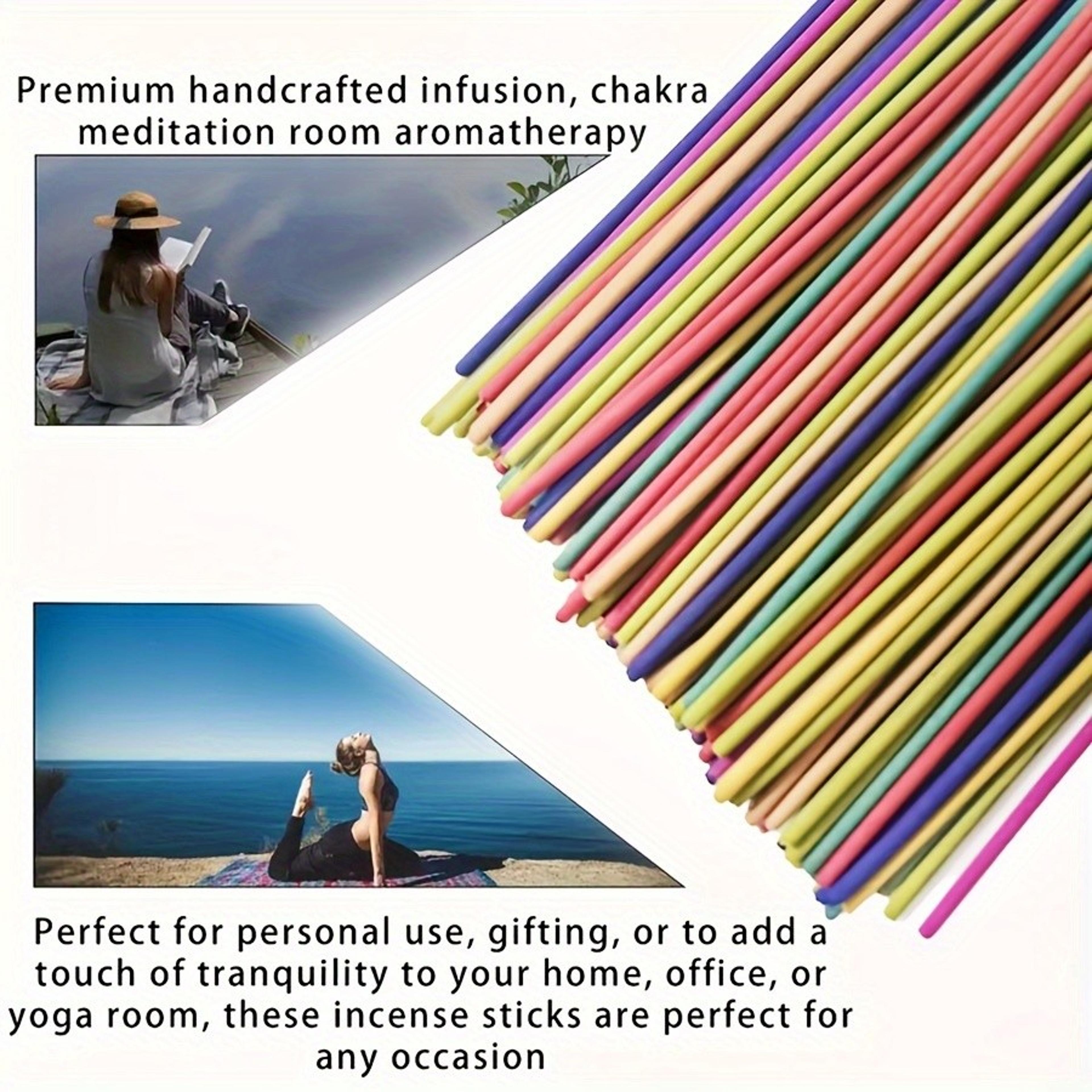 Long Lasting Home Decor Wholesale Multi Color Aromatherapy Sticks Rose Lavender White Sage Lemongra 4