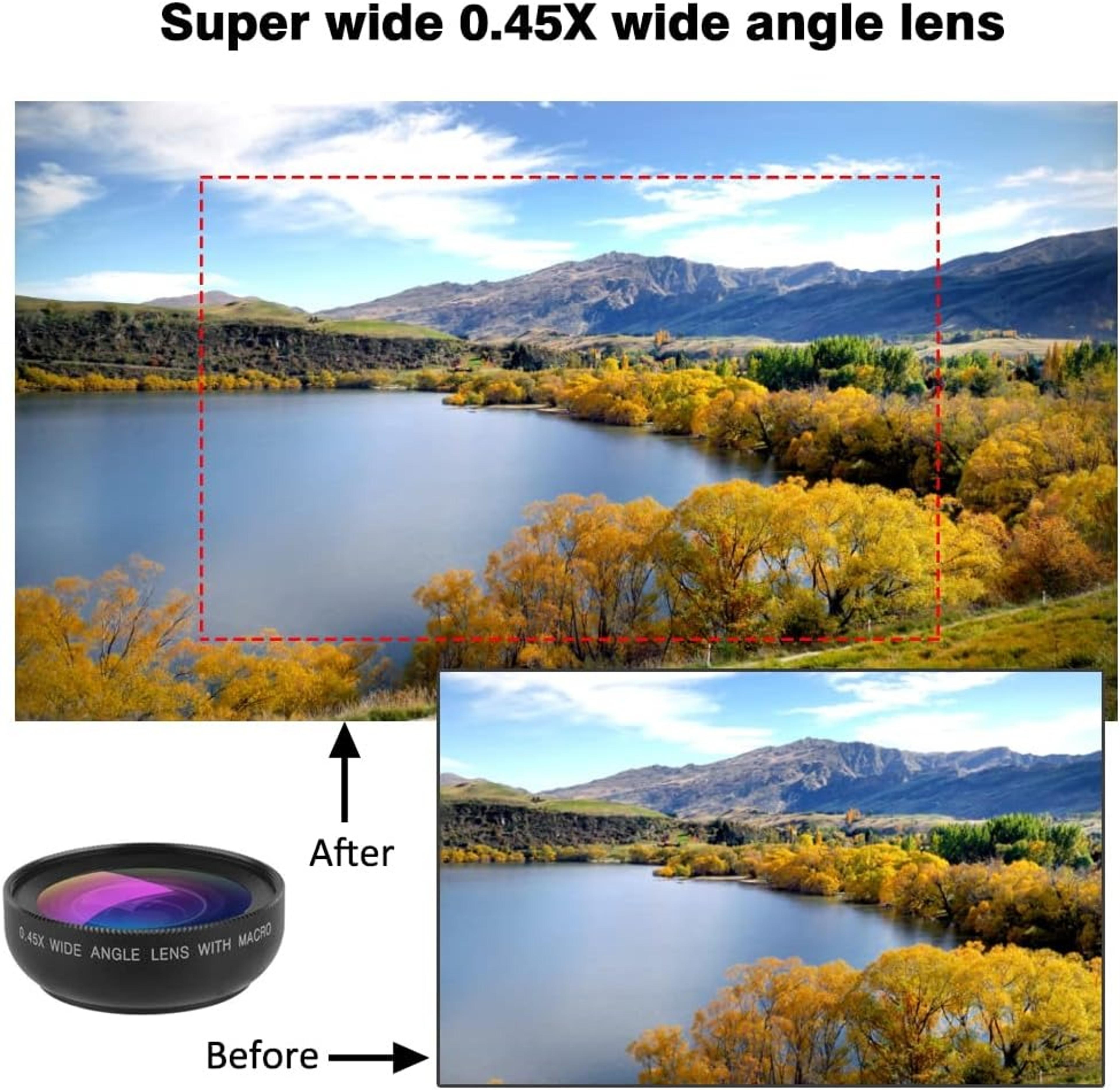 Mobile Phone Lens Professional Universal Clip Super WideAngle Macro HD Lens 4