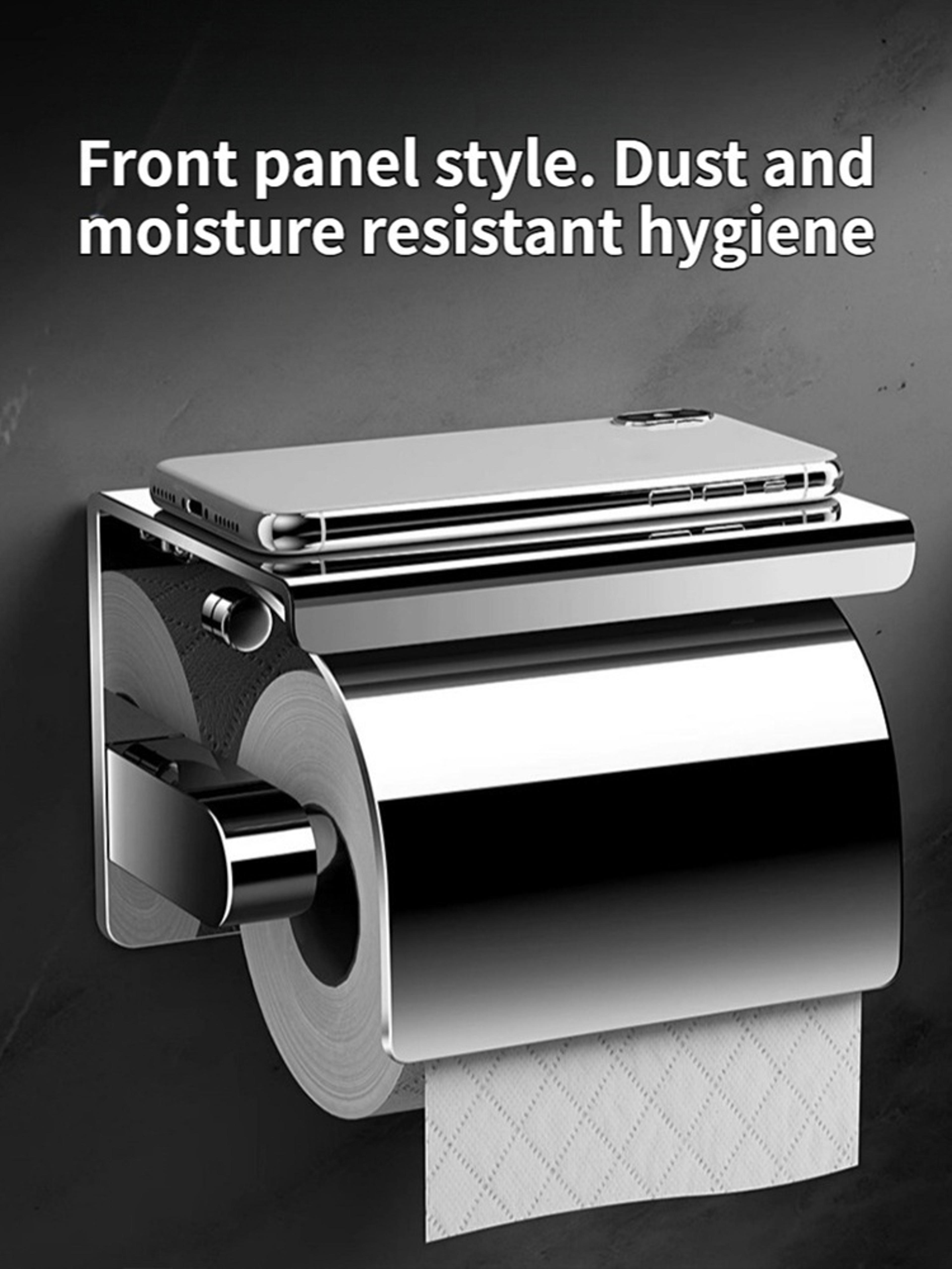 WallMounted Stainless Steel Paper Towel Holder Kitchen Roll Holder Toilet Paper Holder Bathroom Tow 3