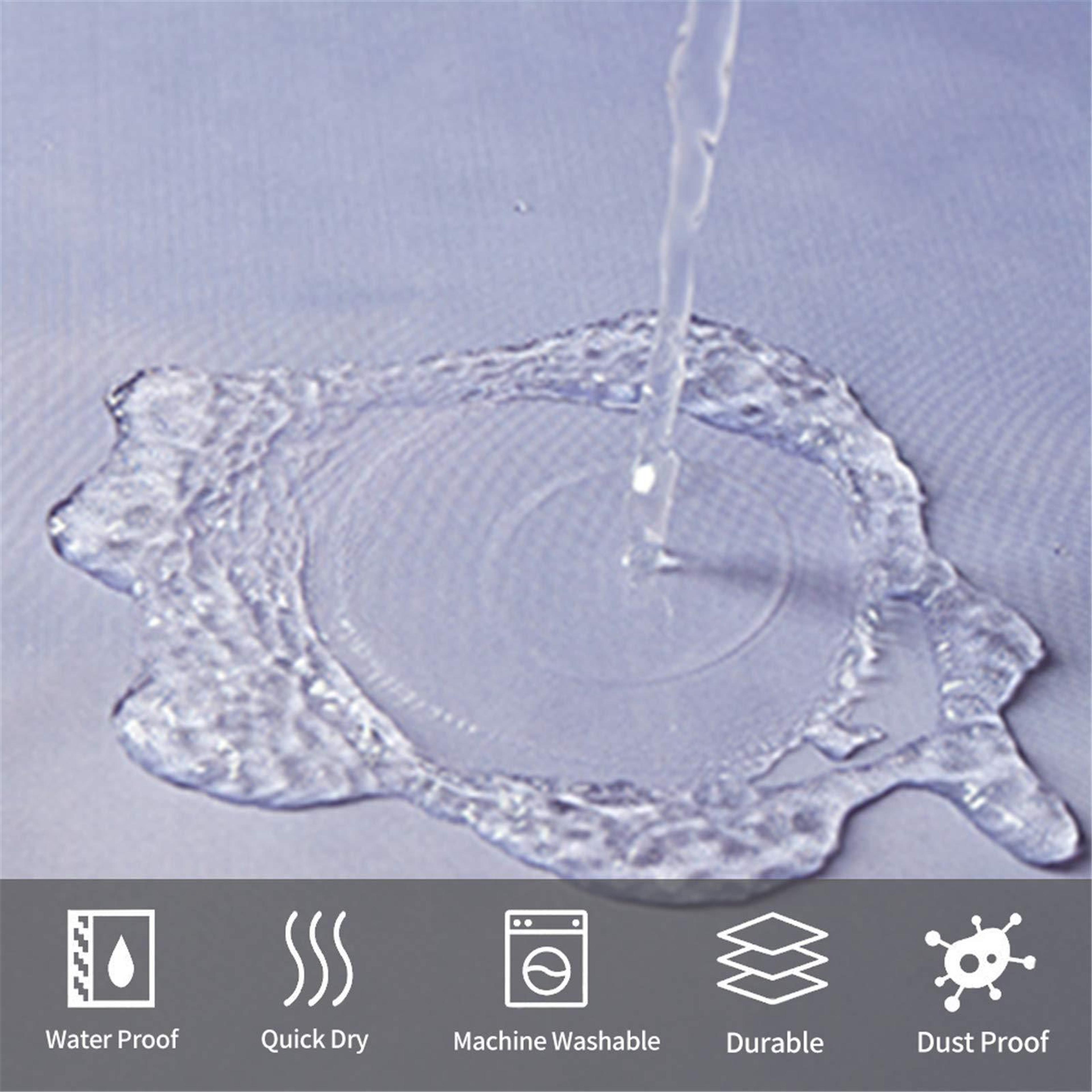 Waterproof Bathroom Curtain Gradual Change Digital Printing Polyester Thickened Shower Cover 2