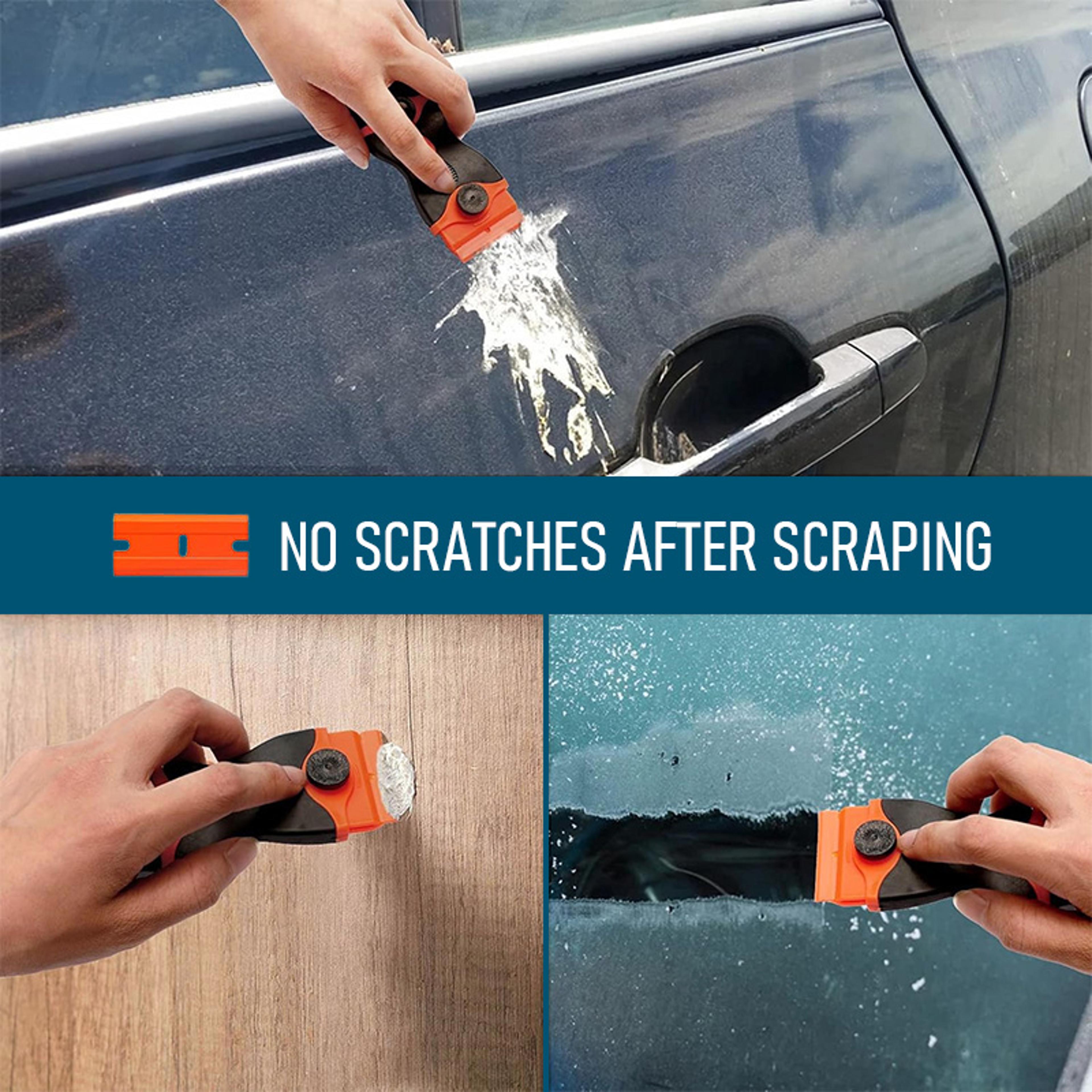 Non Scratch Auto Glass Cleaning Scraper For Car Windows Stickers Metal Plastic Blades Oven Hob Scra 2