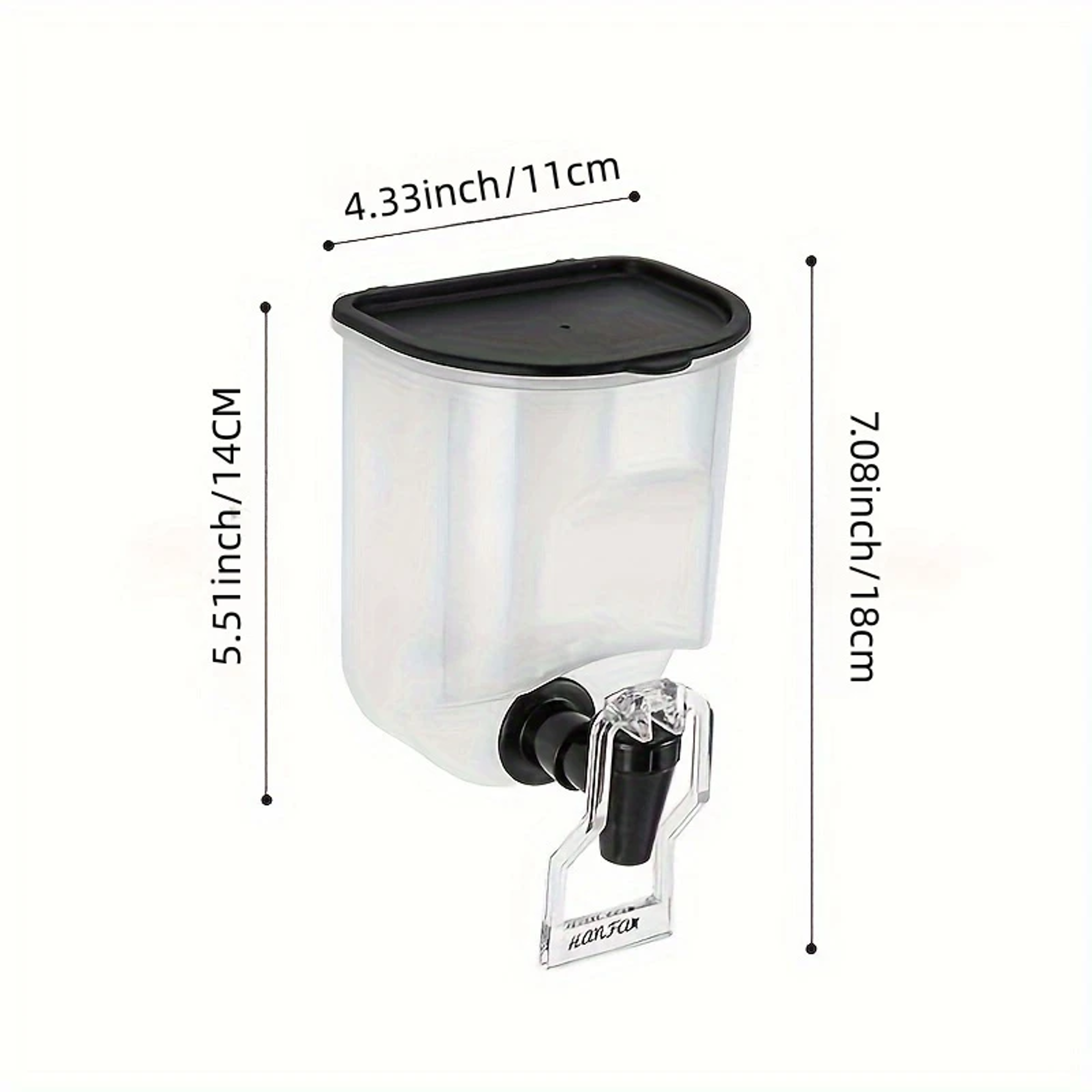Kitchen Wall Mounted Transparent Liquid Seasoning Bottle Soy Sauce Vinegar Dispensing Bottle With Q