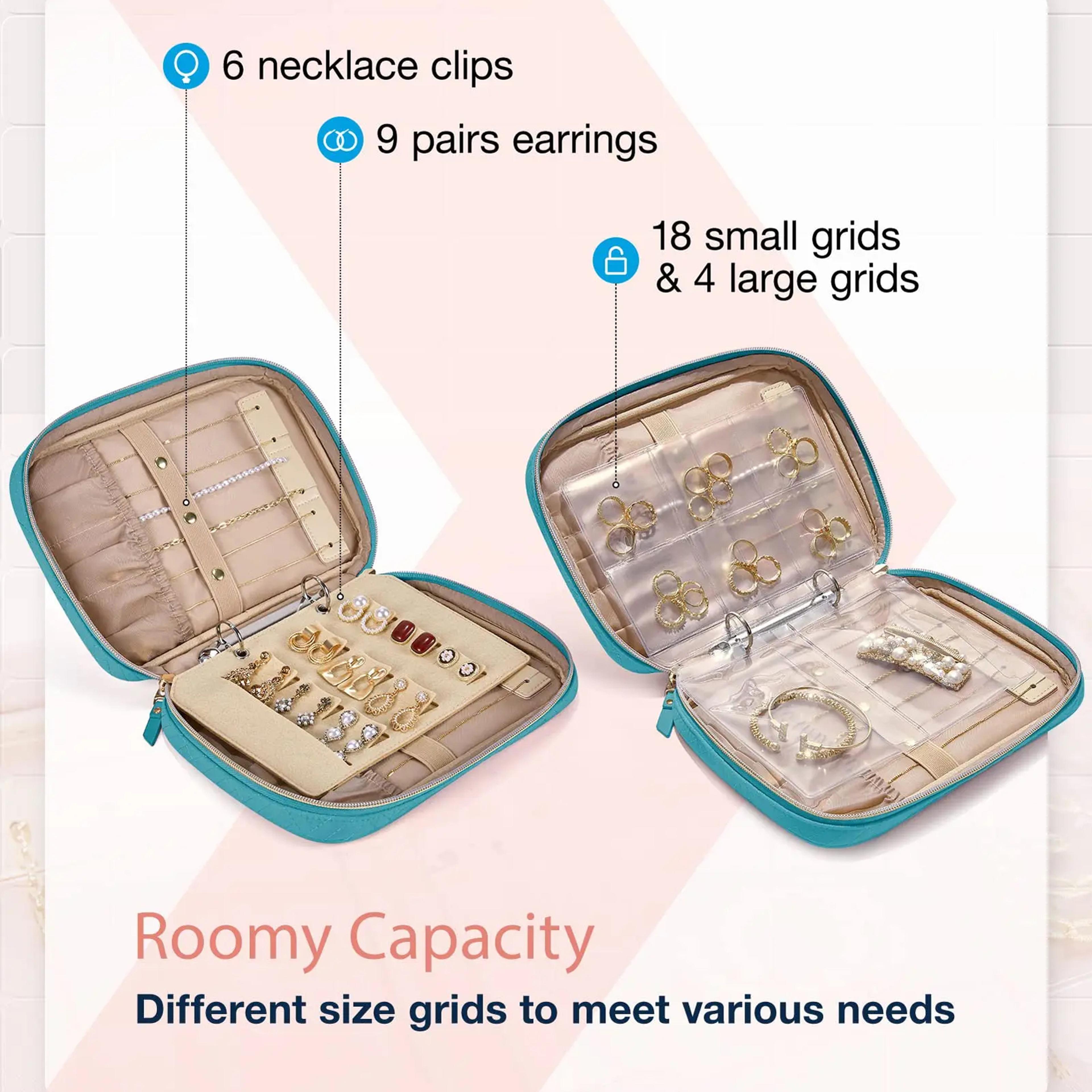 Jewelry Storage Book For Necklaces Earrings Rings Bracelets Transparent Travel Organizer Case Pouch 5