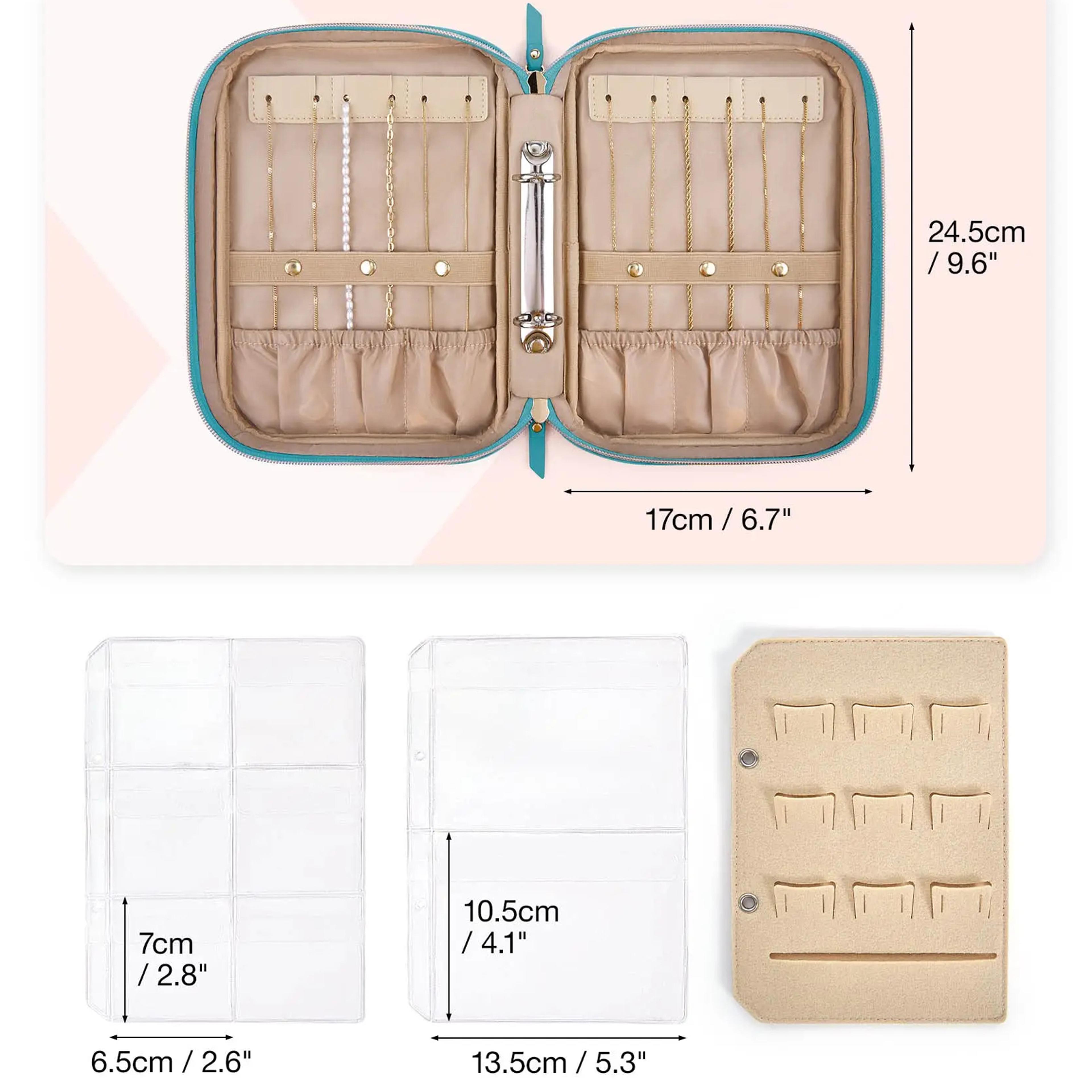 Jewelry Storage Book For Necklaces Earrings Rings Bracelets Transparent Travel Organizer Case Pouch 2