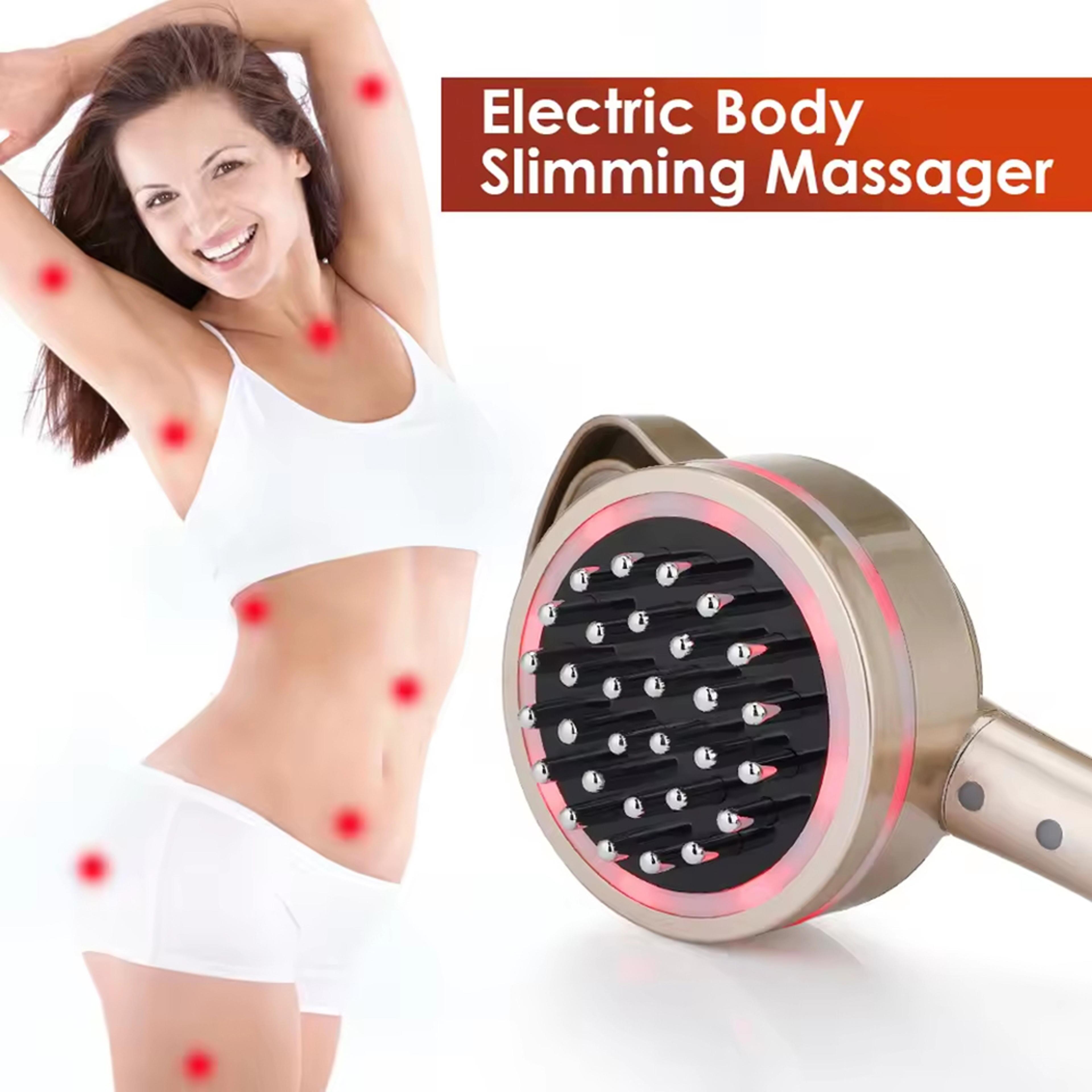 Body Slimming Electric Meridian Brush Scraping Massage Anti Cellulite Fat Burner Microcurrent Guash 3