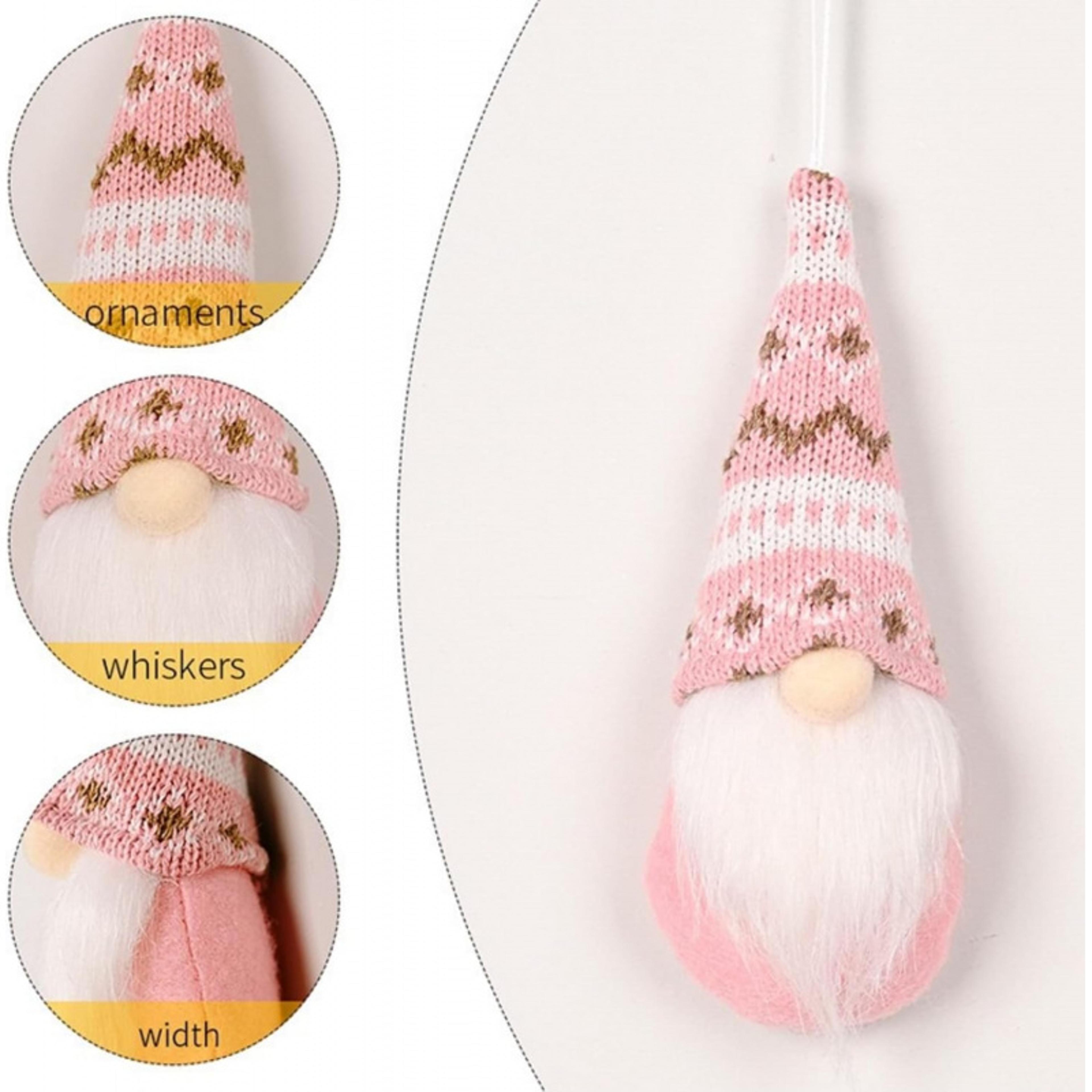 Holiday Tree Ornaments Christmas Hanging Decorations Swedish Handmade Plush Santa Elves Home Christ 4