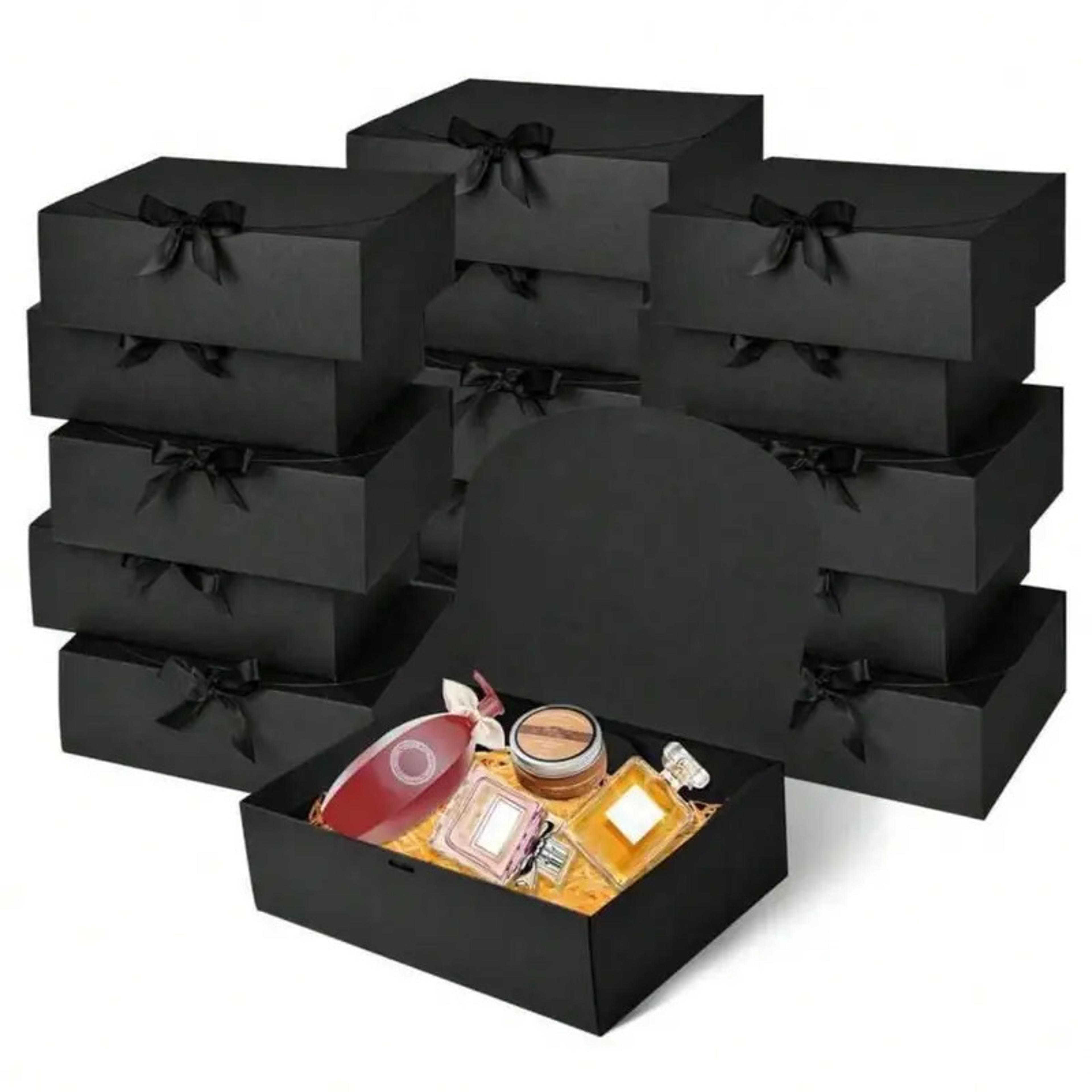 Gift Box With Lid Deluxe Ribbon Box For Best Man Proposal And Graduation Favors 0
