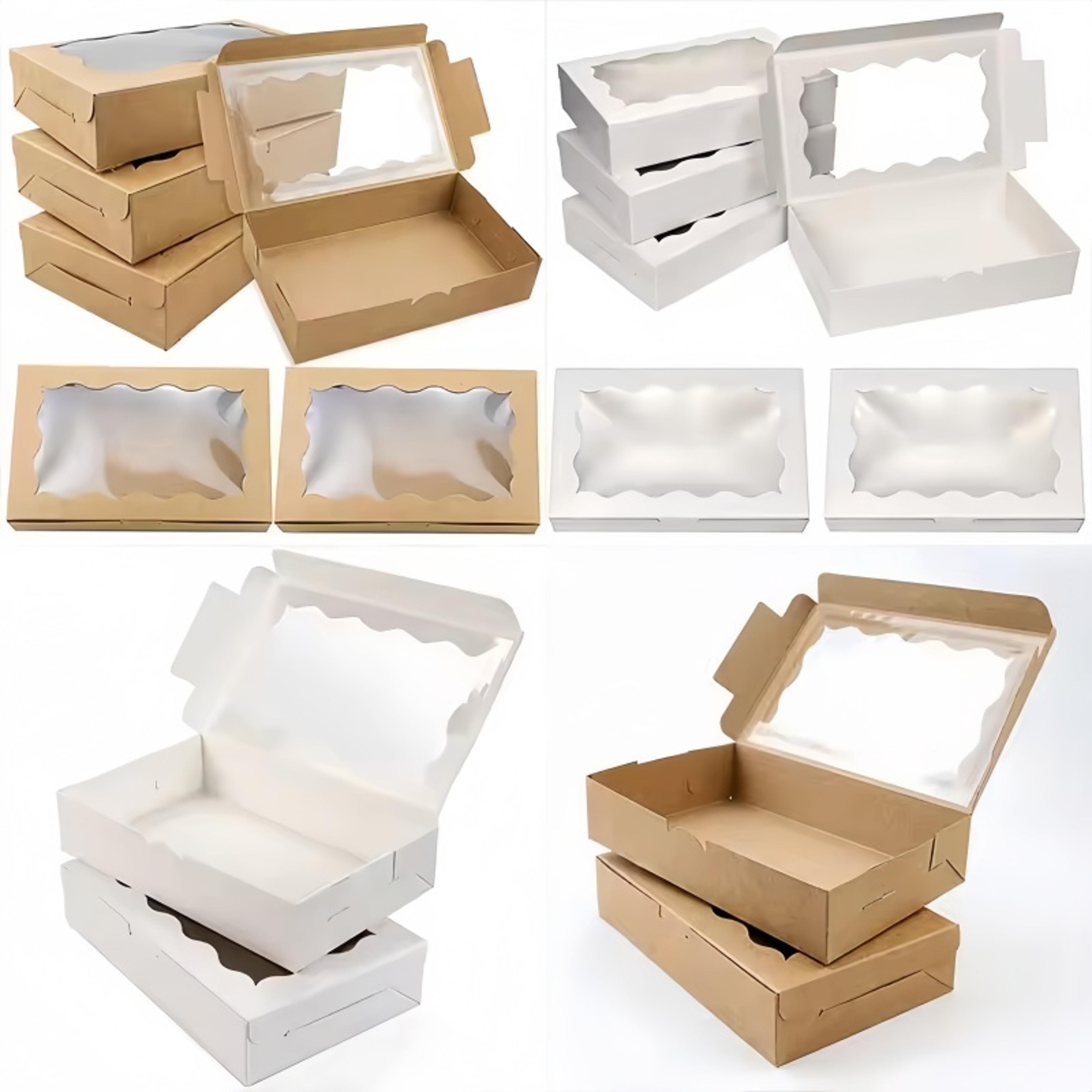 Gift Box With Clear Window Ideal For Desserts Pastries Candies And Chocolates Perfect For Weddings  1