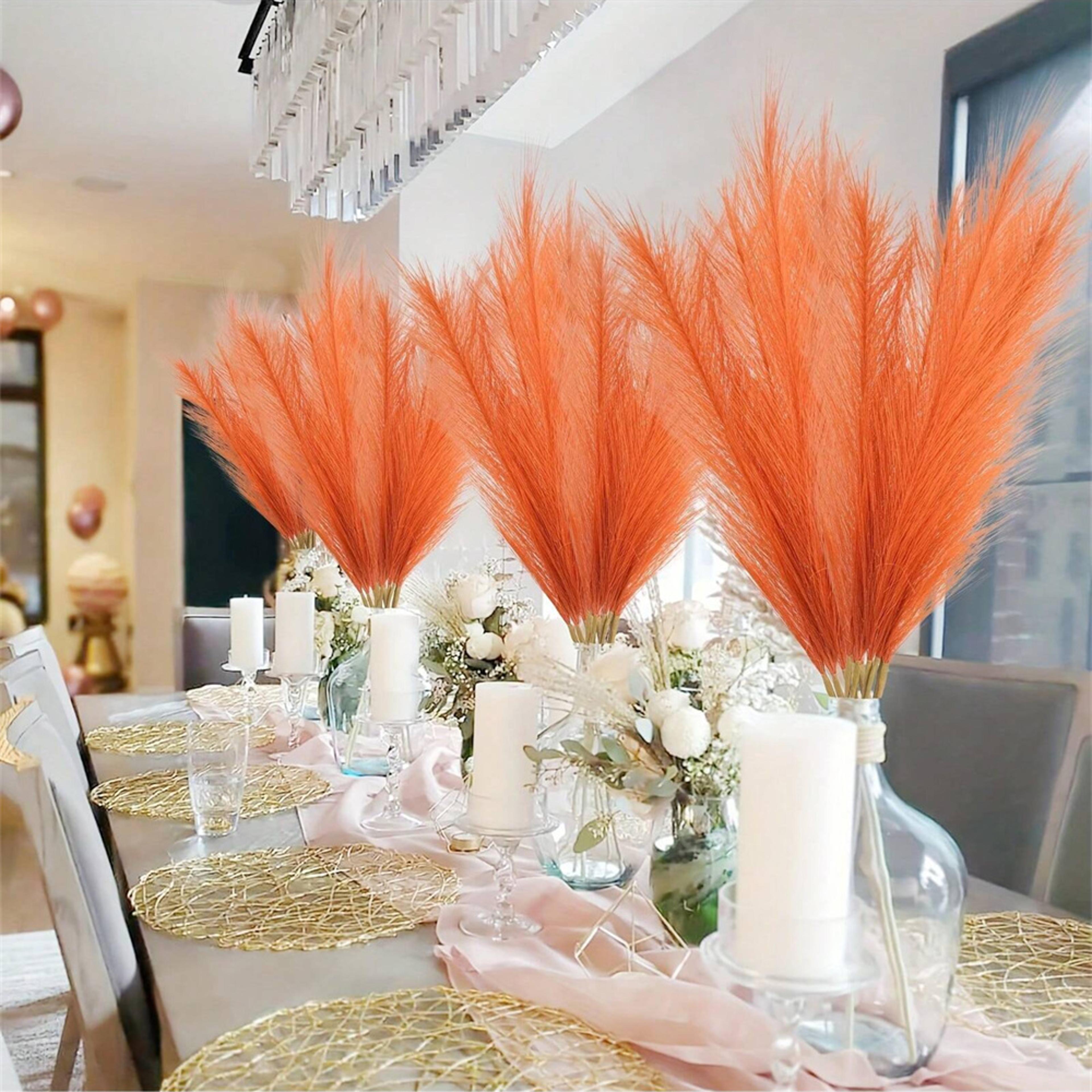 Large Pampas Tree Branches Artificial Reeds Tall Plush Faux Grass For Wedding Decoration 3