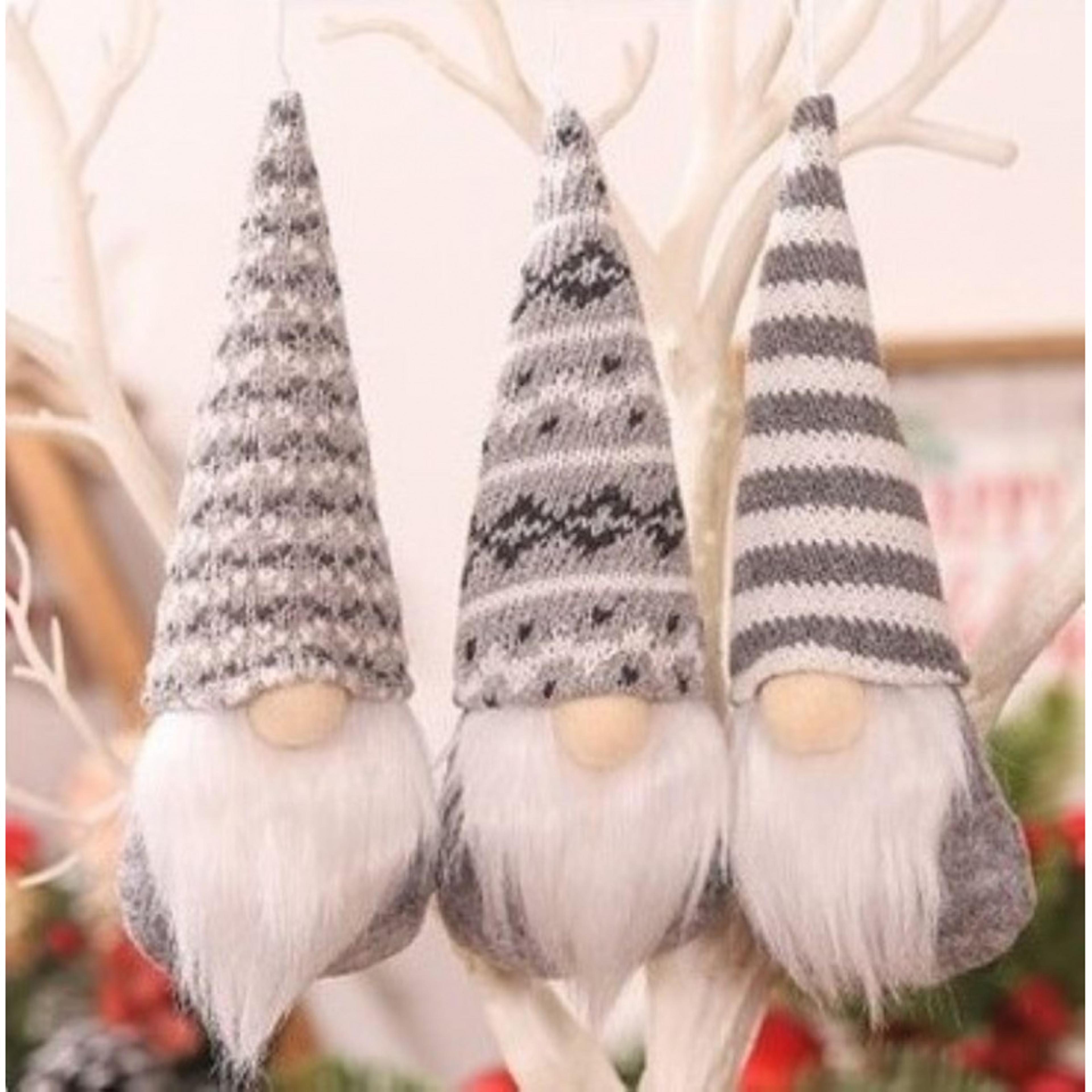 swedish handmade plush santa elves, christmas hanging decorations, holiday tree ornaments, home christmas decor