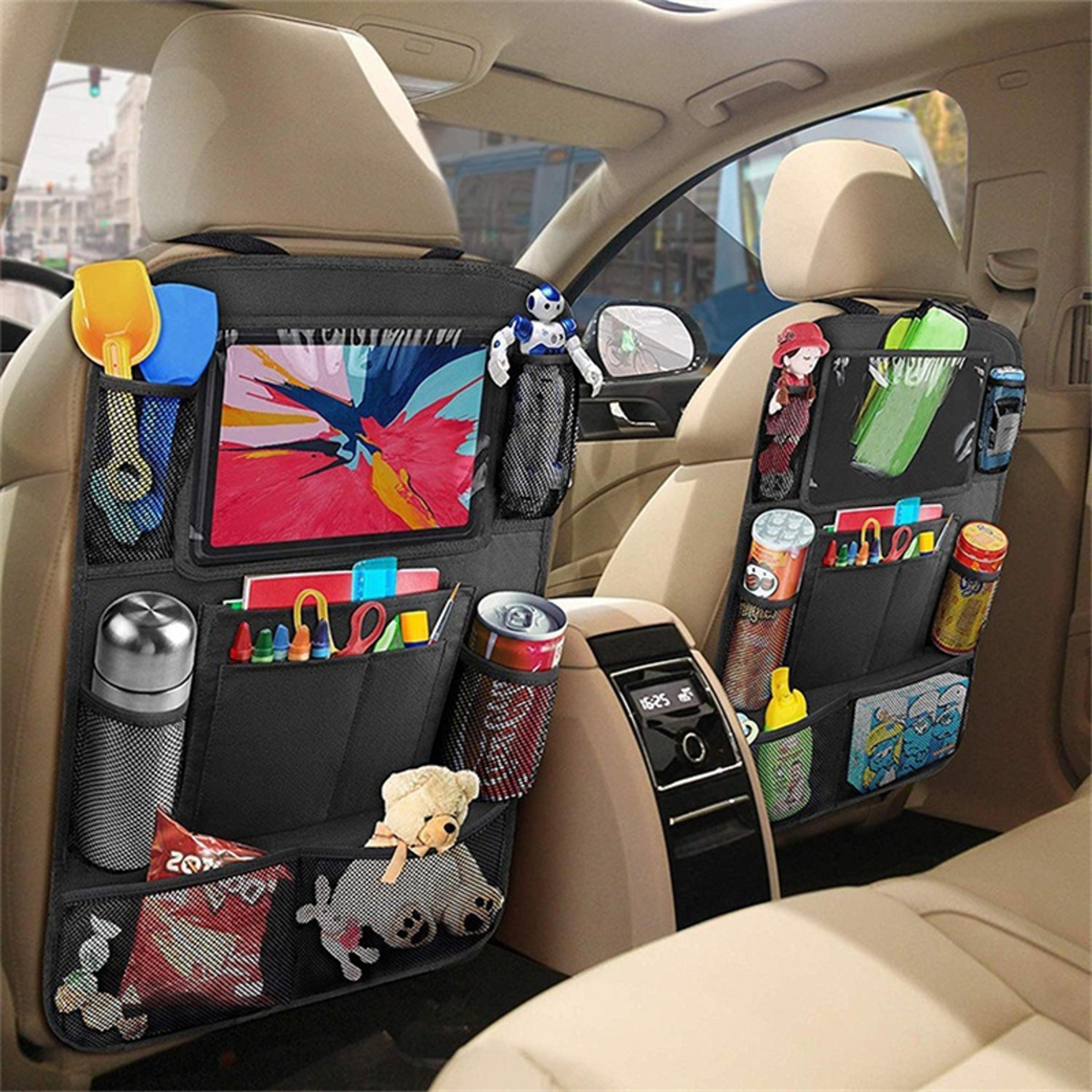 Car Back Seat Organizer For Kids Multifunctional Oxford Fabric Storage Bag With Tablet Holder And S 1
