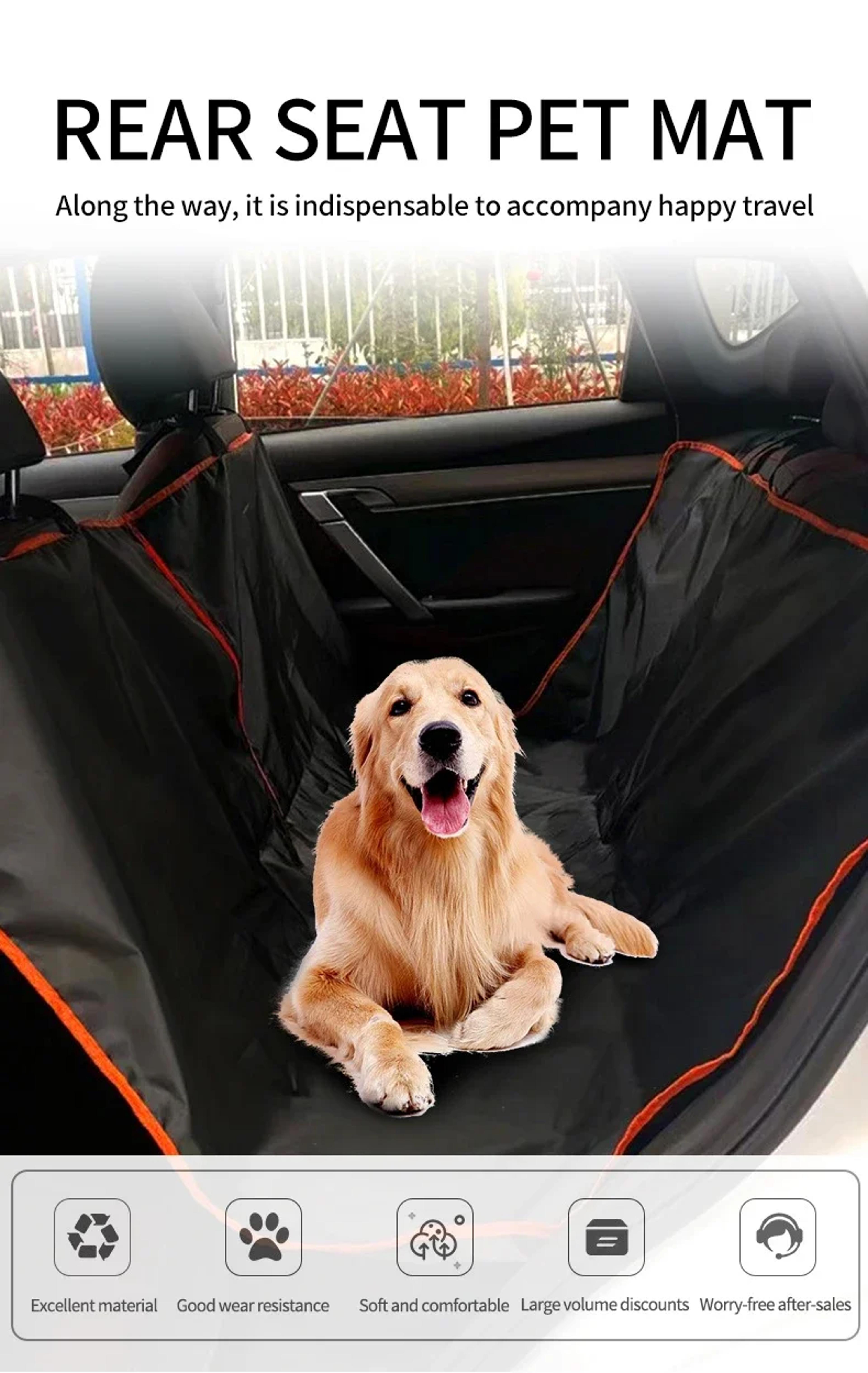 Pet Seat Cover Protector For Cars Trucks SUVs Dog Car Seat Cover For Back Seat Oxford Cloth Durable 5