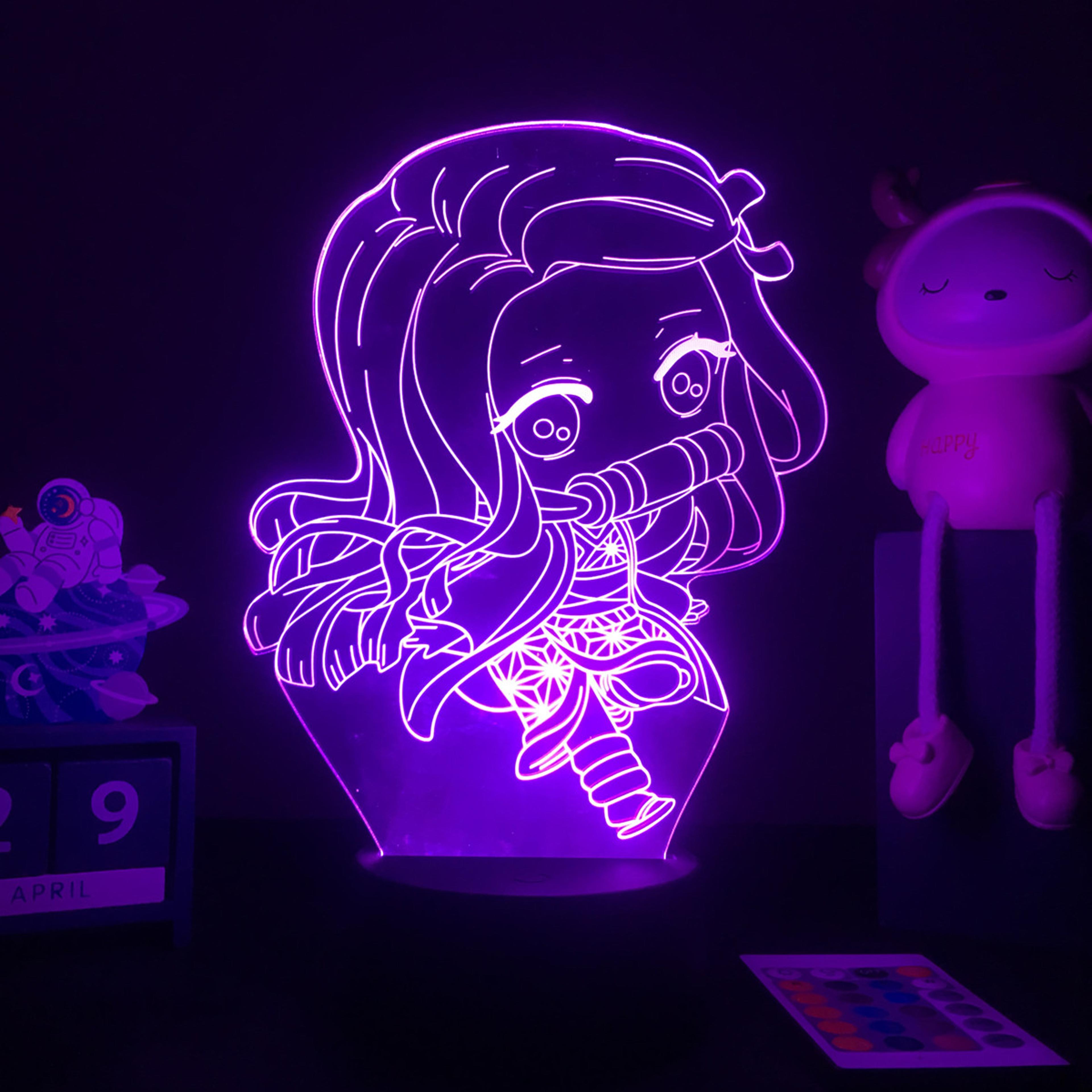 Anime Kanroji Figure 3d Light Bedroom Decor Night Light Table Lamp Birthday Gift 5