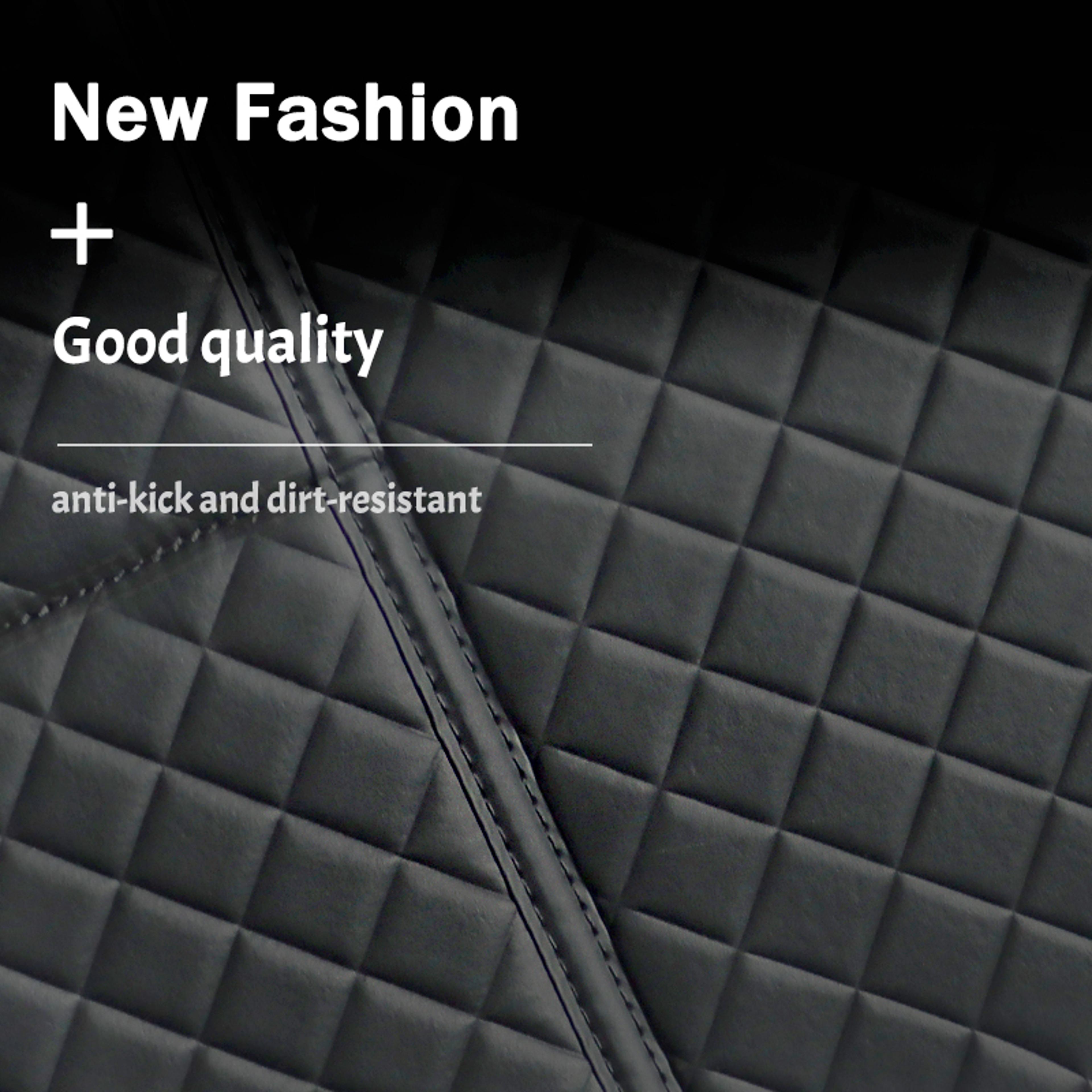 Universal Car Seat Back Leather Protector Cover Anti Kicks Pad Storage Mat Waterproof Backseat Mats 3