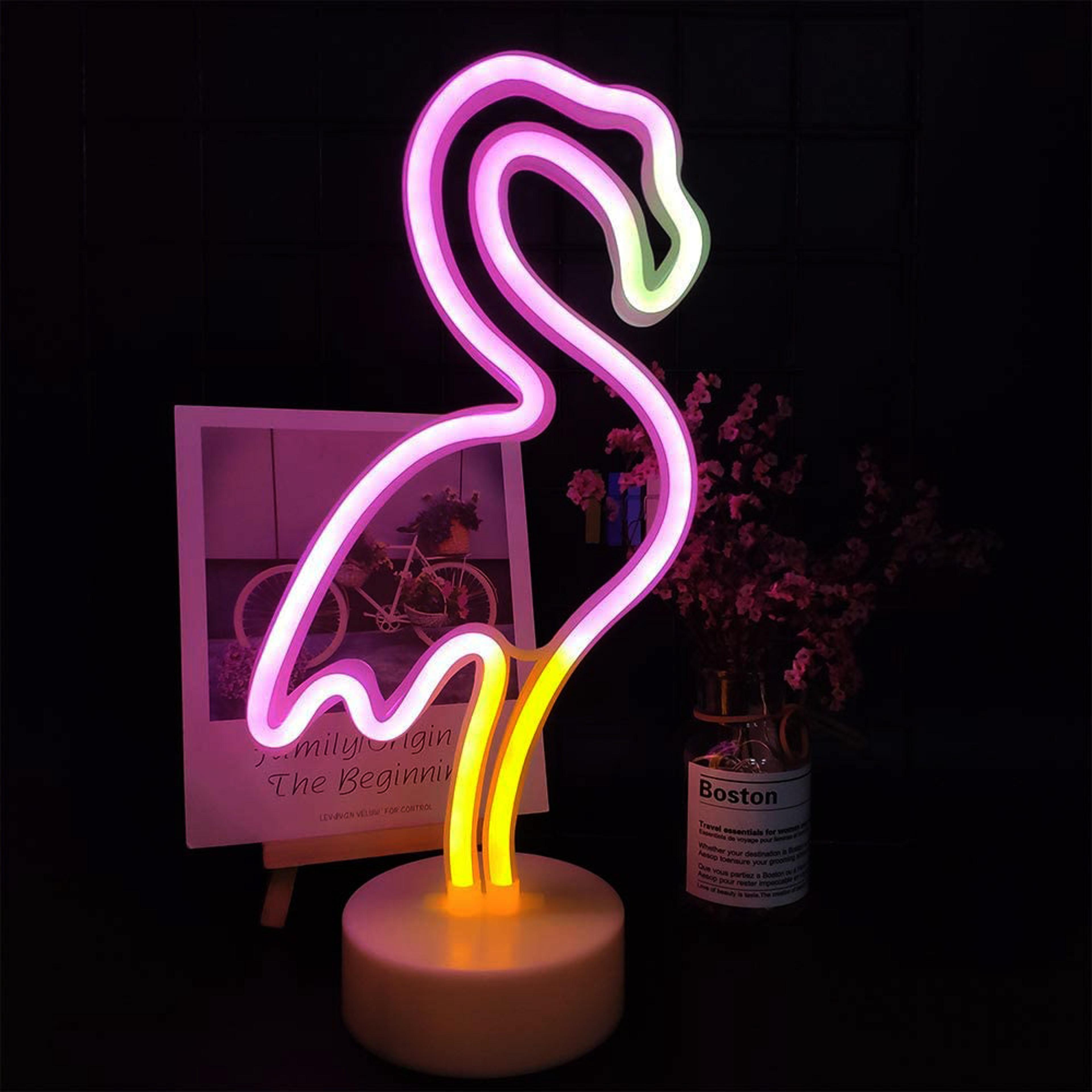 LED Cactus Neon Light With Base Decorative Green Desktop Night Lamp For Wedding Party Birthday Deco 3