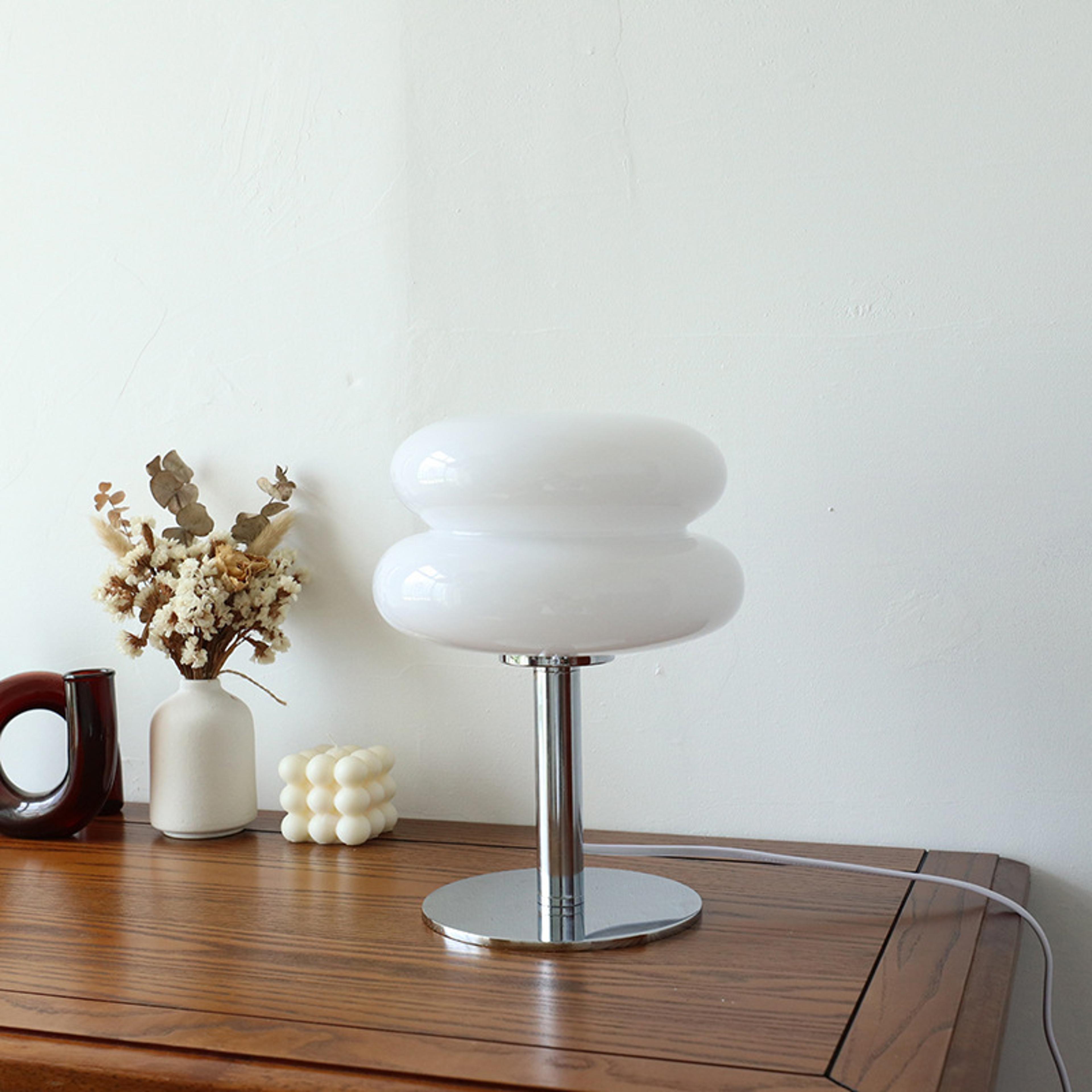 Trichromatic Dimming Macaron Glass Table Lamp Eye Protection Night Light Living Room And Bedroom De 8