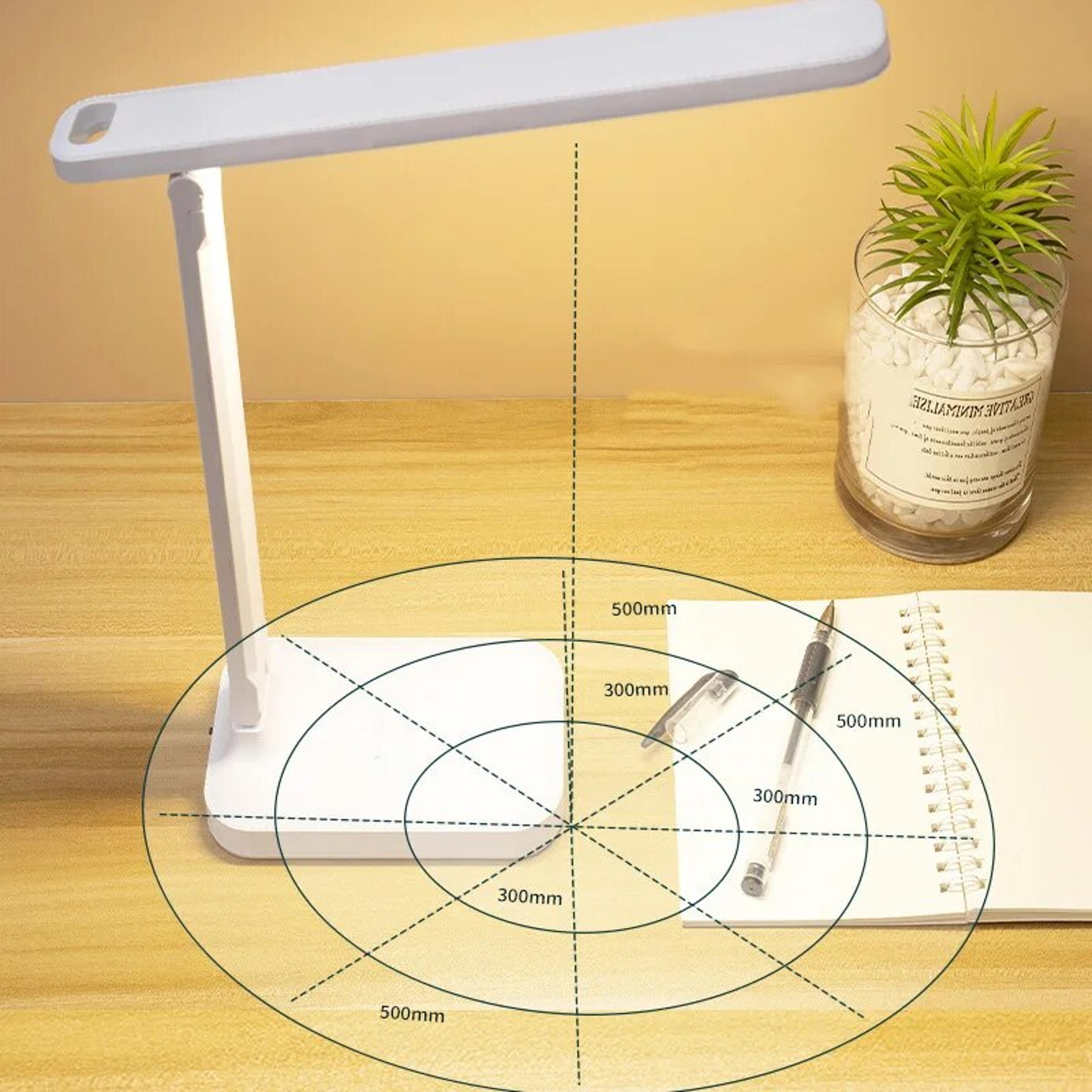 Adjustable Bedside Night Light LED Foldable Desk Lamp With Stepless Dimming Touch Controls EyeCare  2