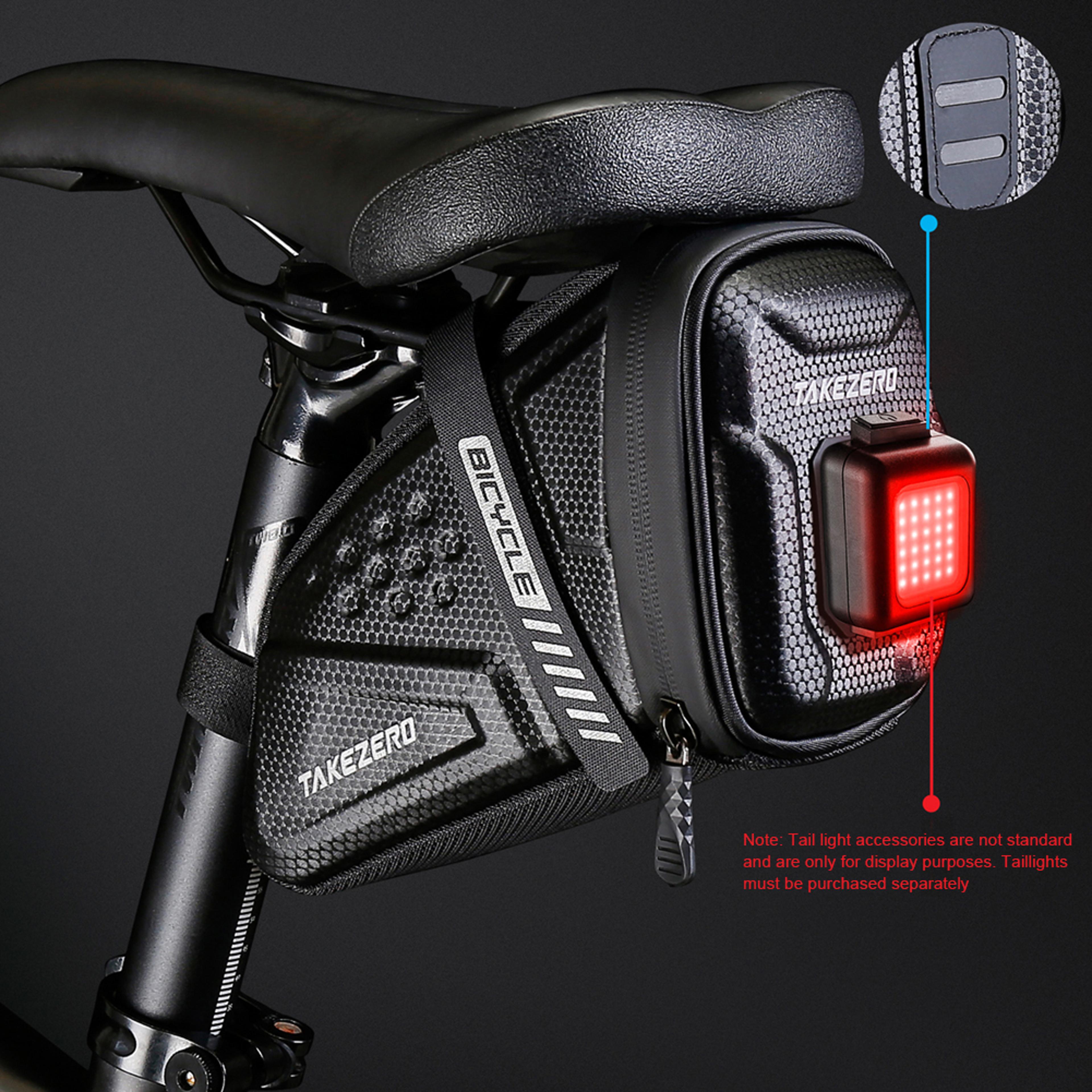 Waterproof Bicycle Saddle Bag Large Capacity Bike Seat Pouch Reflective Rear Storage 4