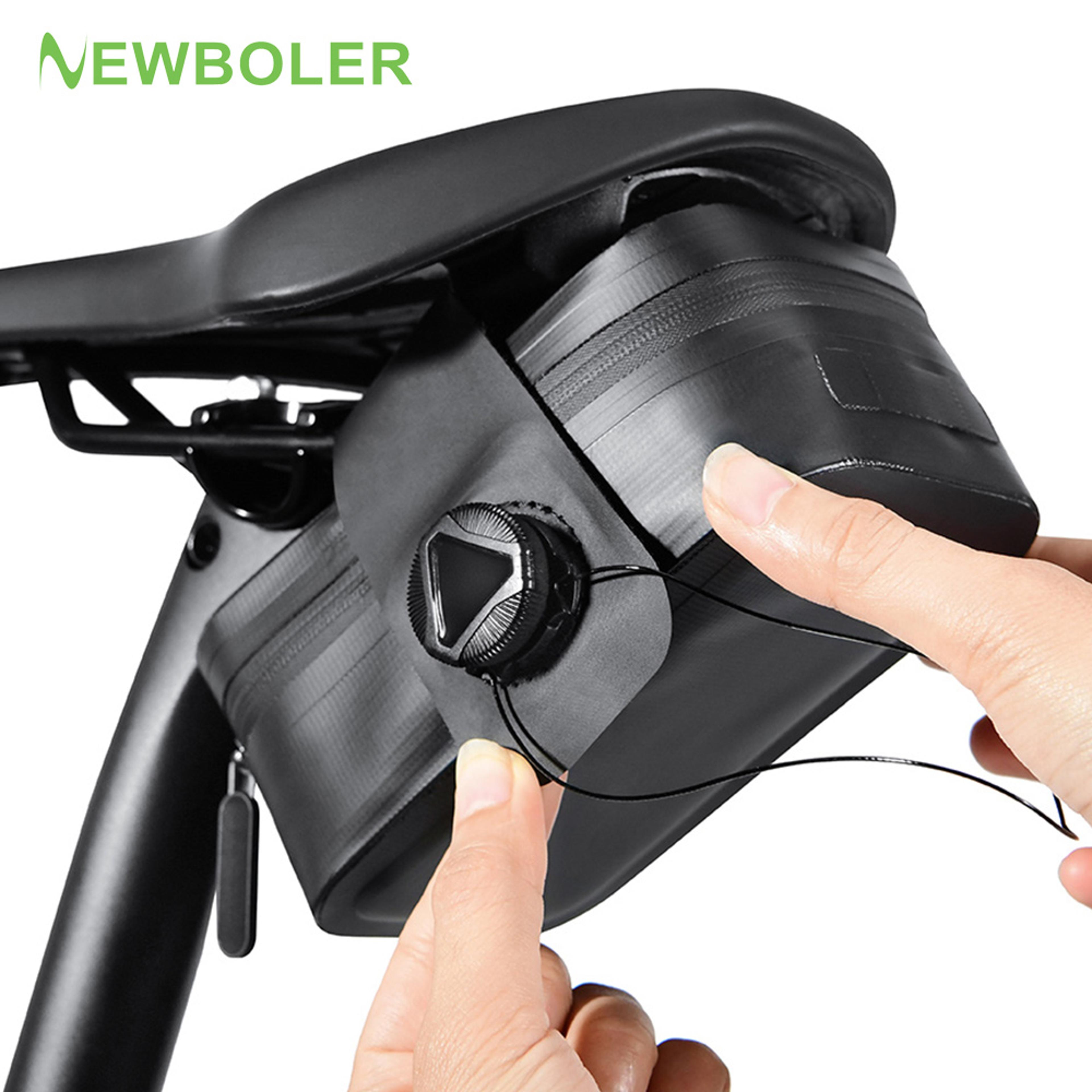 Waterproof Bicycle Saddle Bag Mini Bike Accessory WearResistant With Seamless Rotating Lacing Buckl 0
