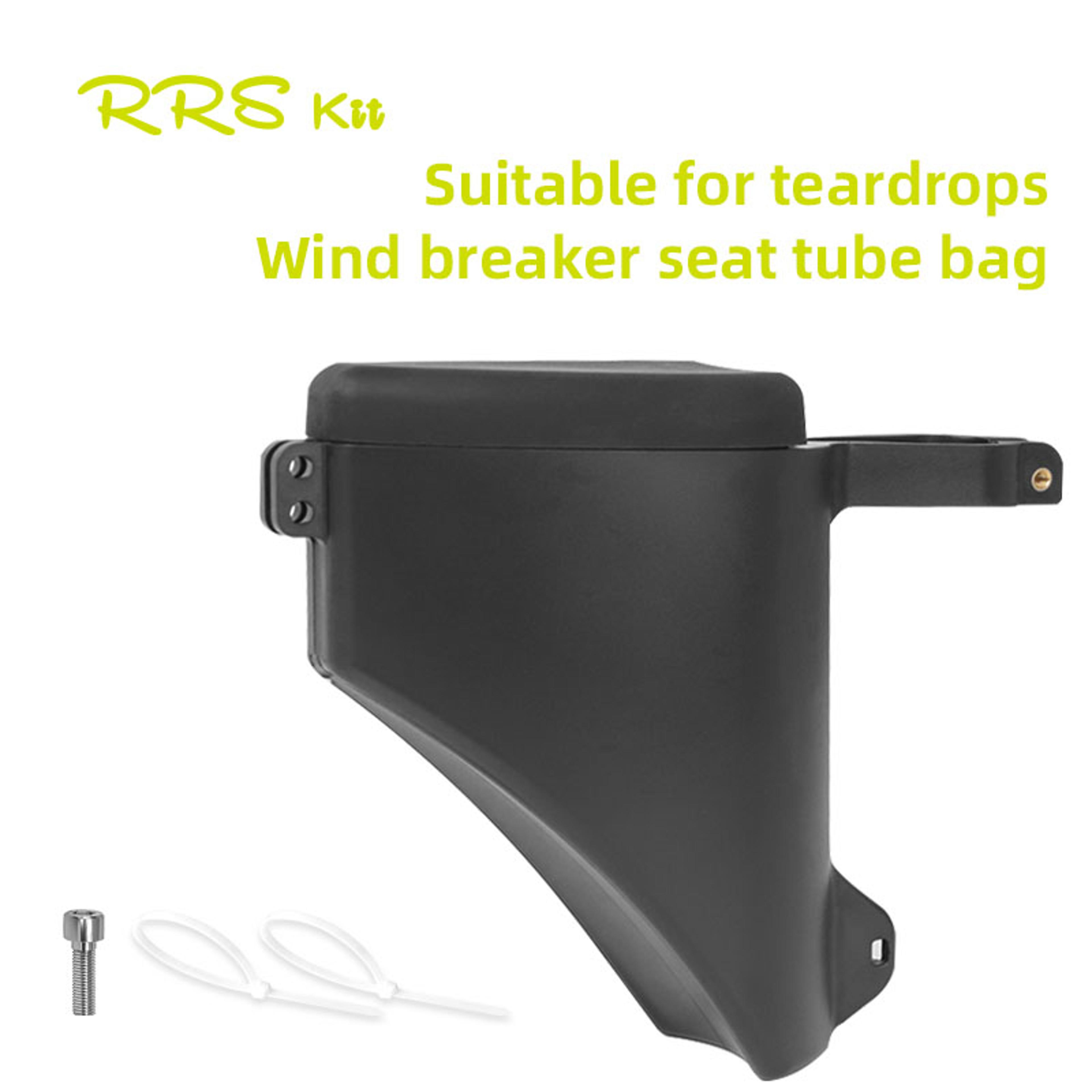 Teardrop Design Bicycle Seat Tube Bag Waterproof Shockabsorbing Hard Shell Wind Breaker Saddle Bag 2