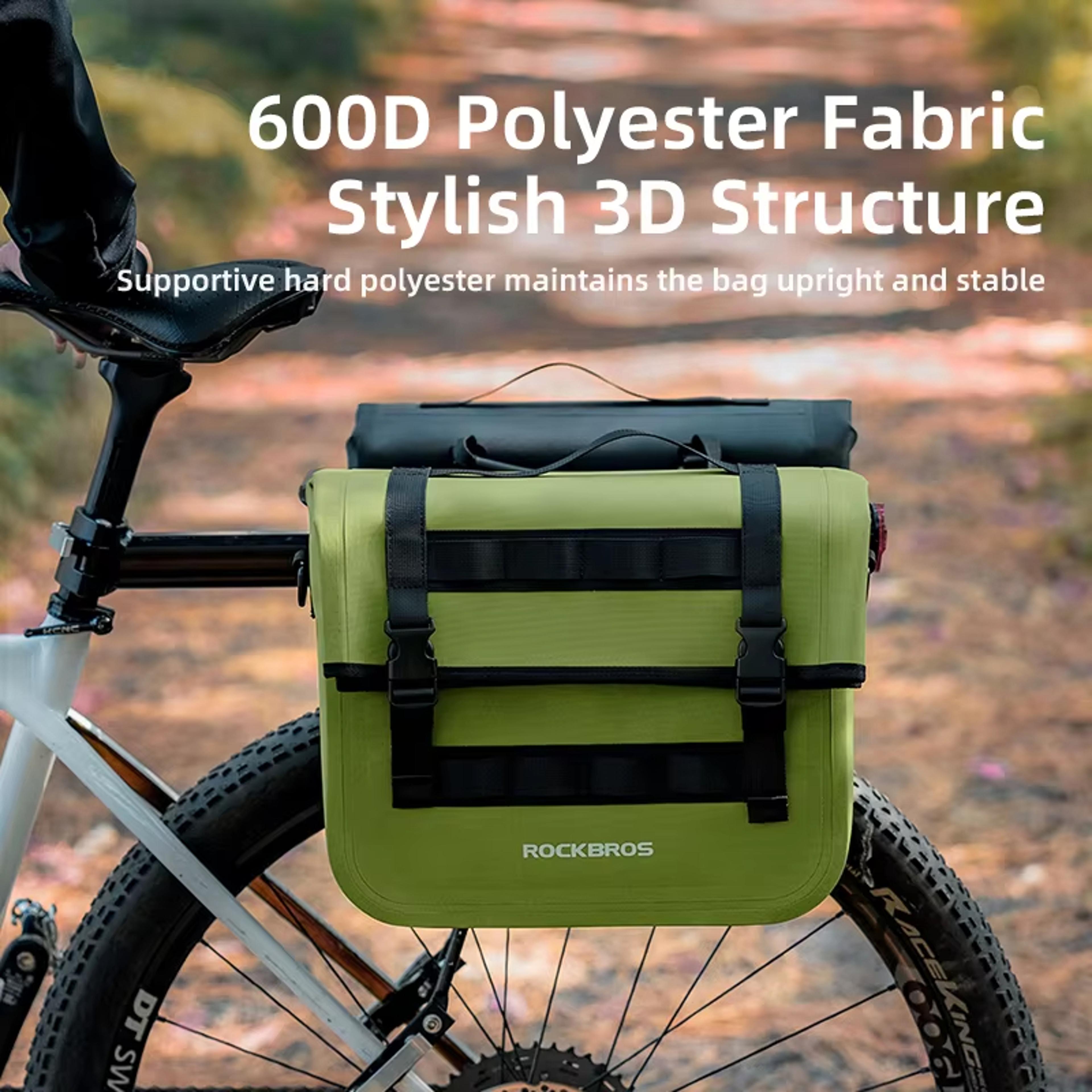 Waterproof Bike Rack Bag Multifunctional Saddle Bag With Big Capacity 3D Support For Travel Bicycle 1