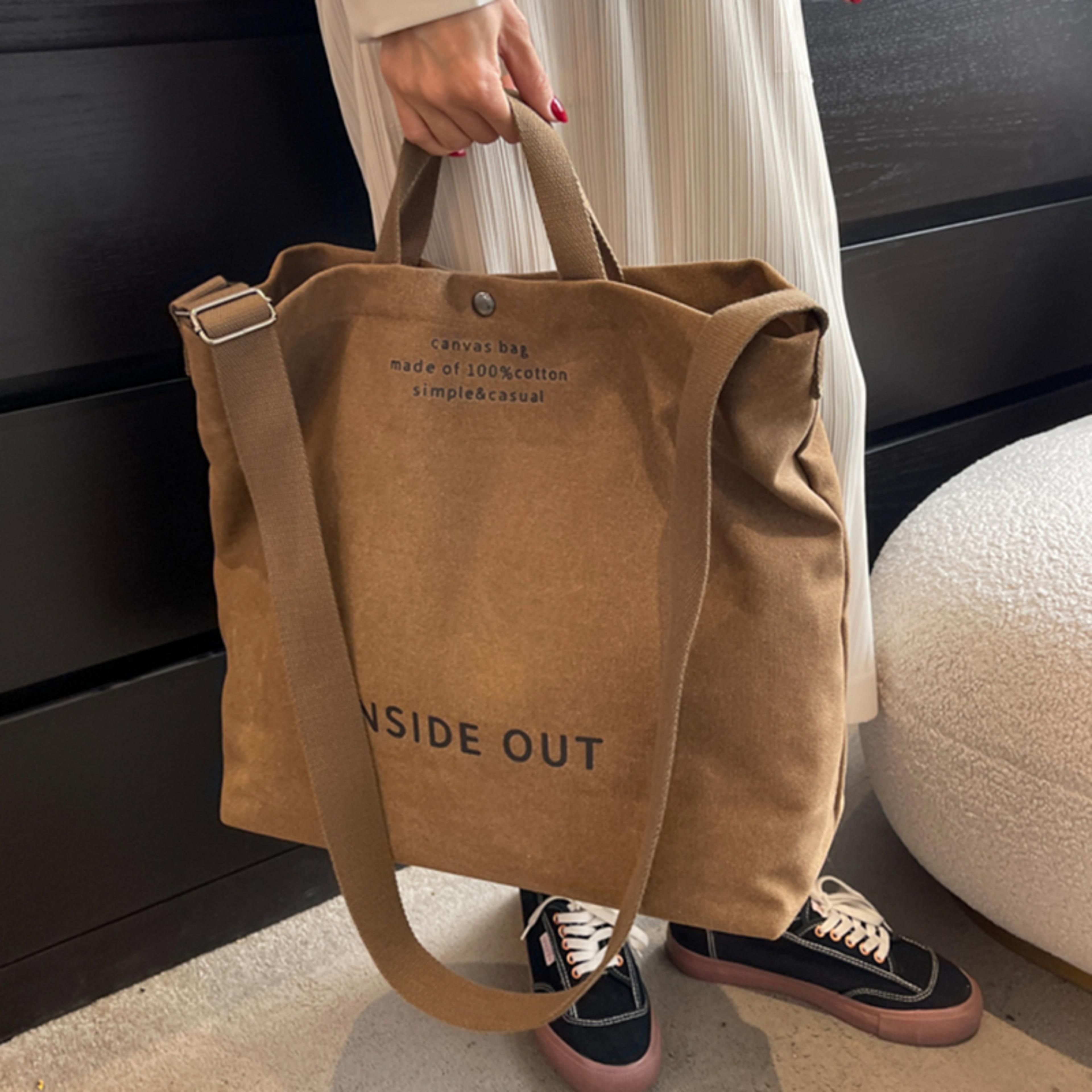 Wash Canvas Crossbody Bag High Quality Canvas Handbag Simple Men And Women Satchel Arts Students 0