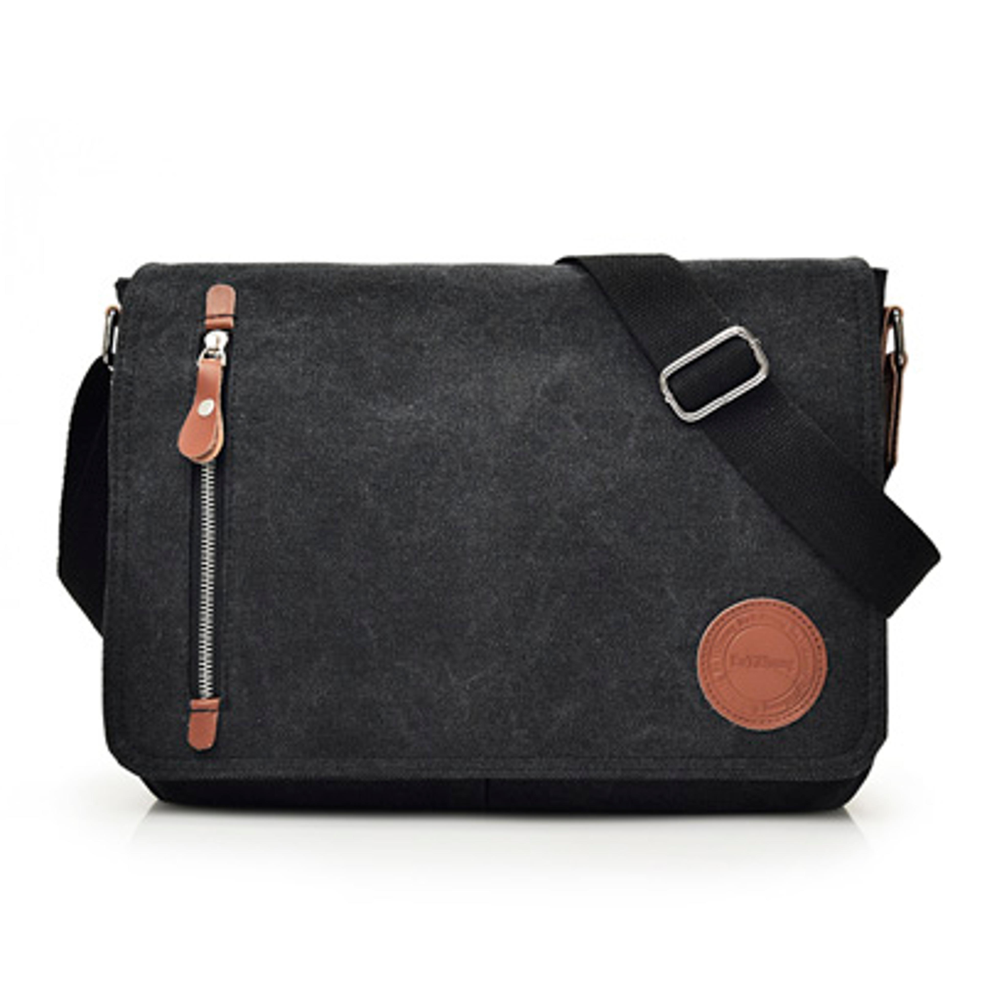Canvas Shoulder Bags For Men Large Retro Satchels Unisex Messenger Bags Crossbody Travel Envelope B 6