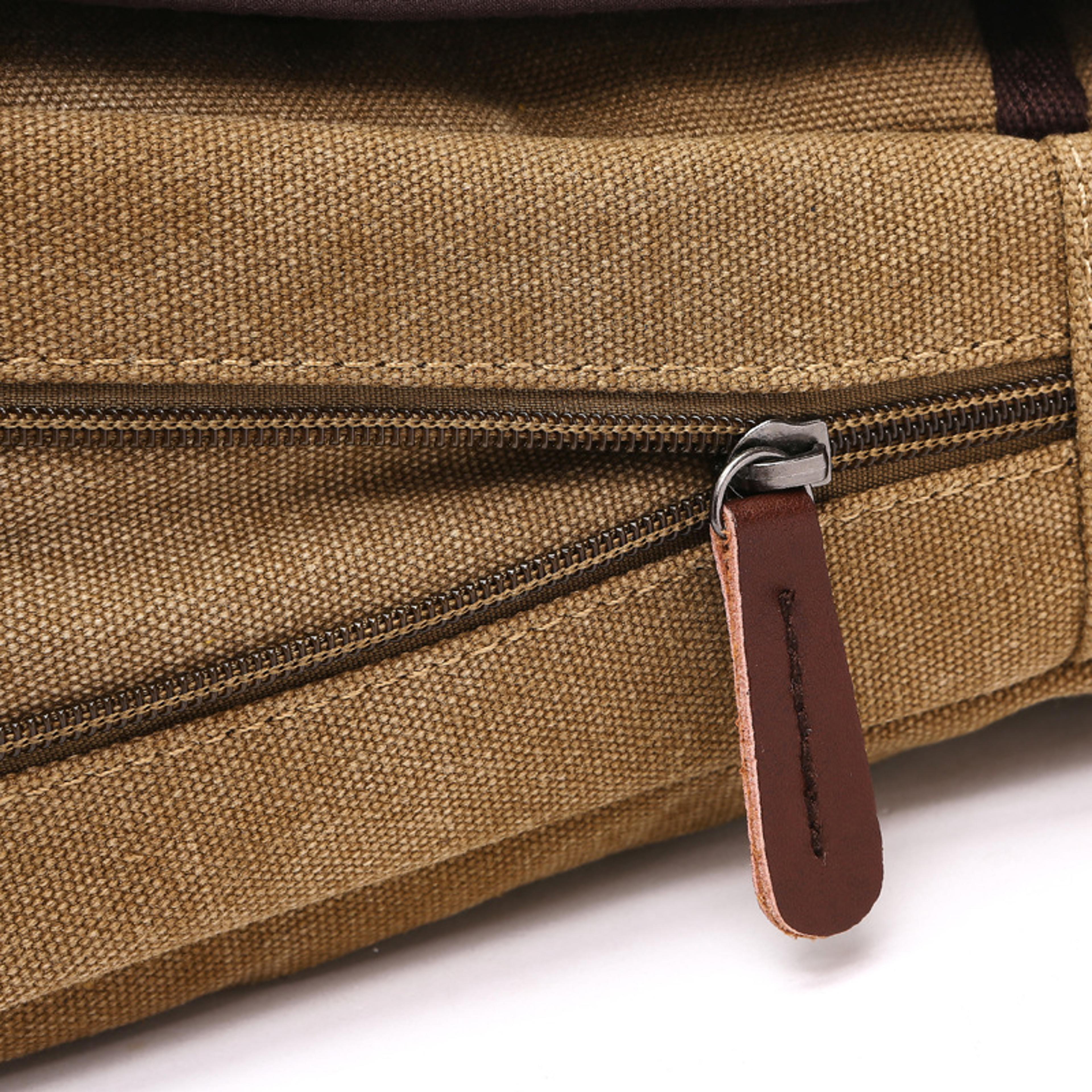 Mens Casual Shoulder Bag Vintage Canvas Messenger Satchel Bags Buckle Fashion Trend Portable 1
