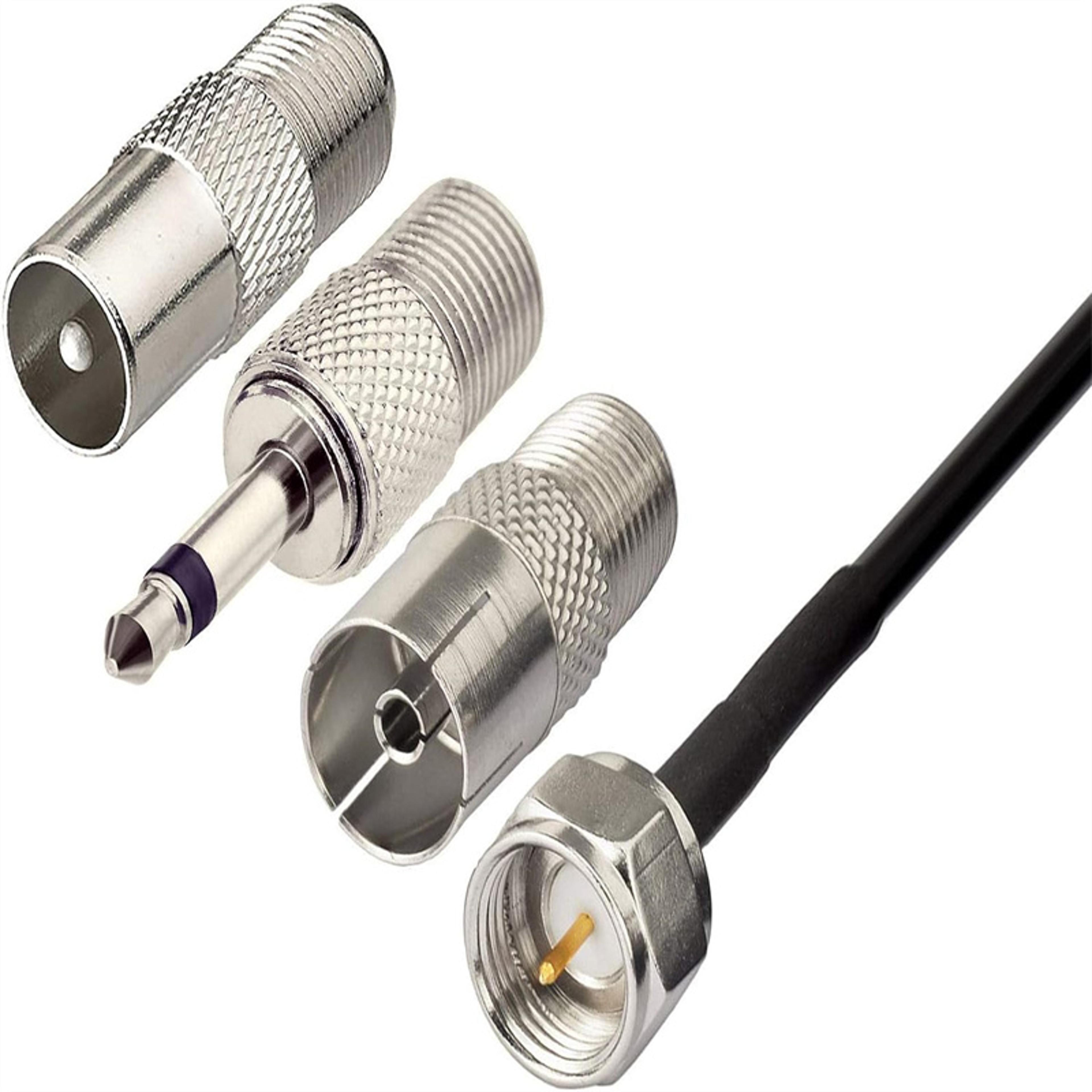 FM Radio Antenna FHead Sheep Horn Antenna F Female Head For Car FM TV Radio Station 4