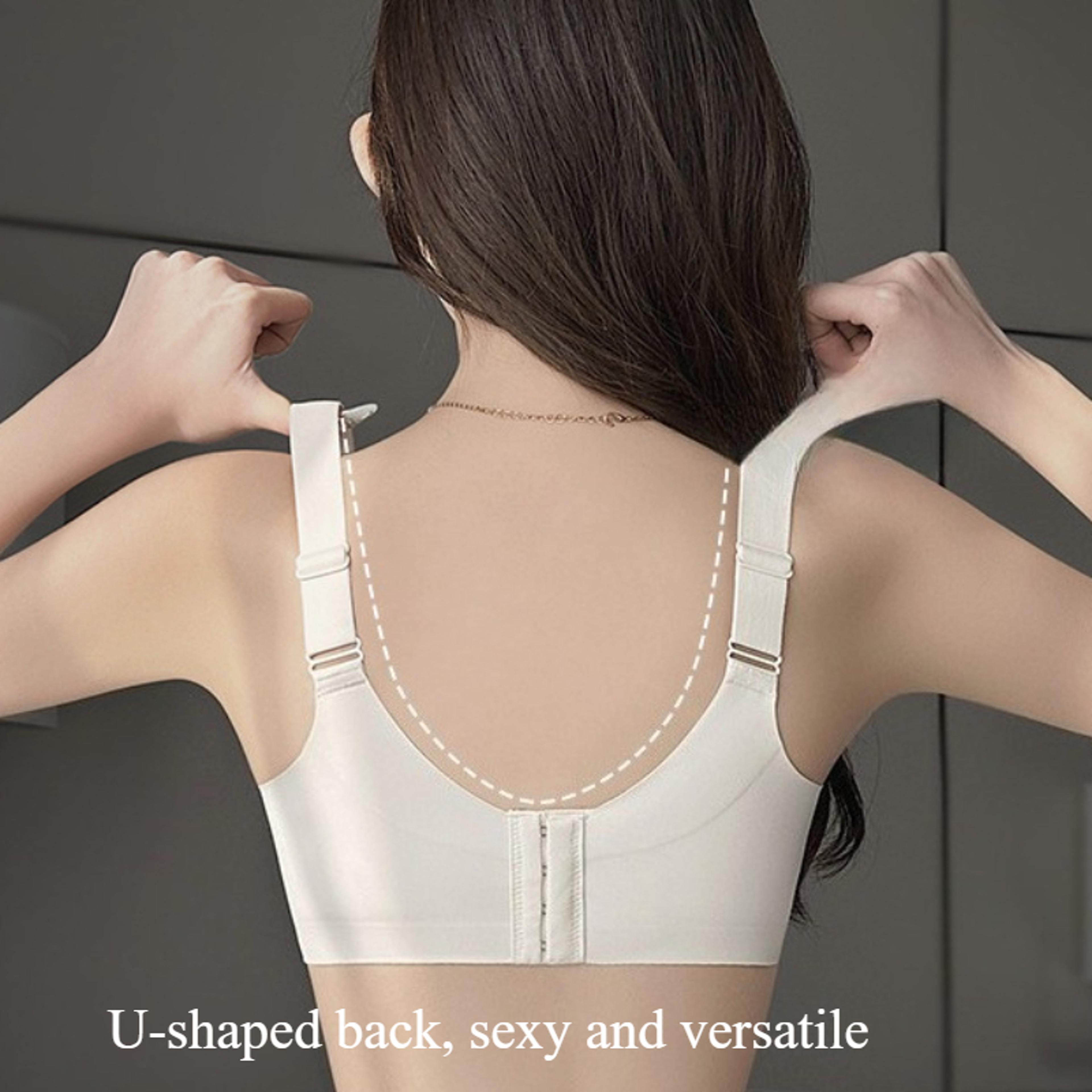 Seamless Full Cup Minimizer Bra Ultra Thin Strapless Side Control AntiSag Sport Bra For Women 1