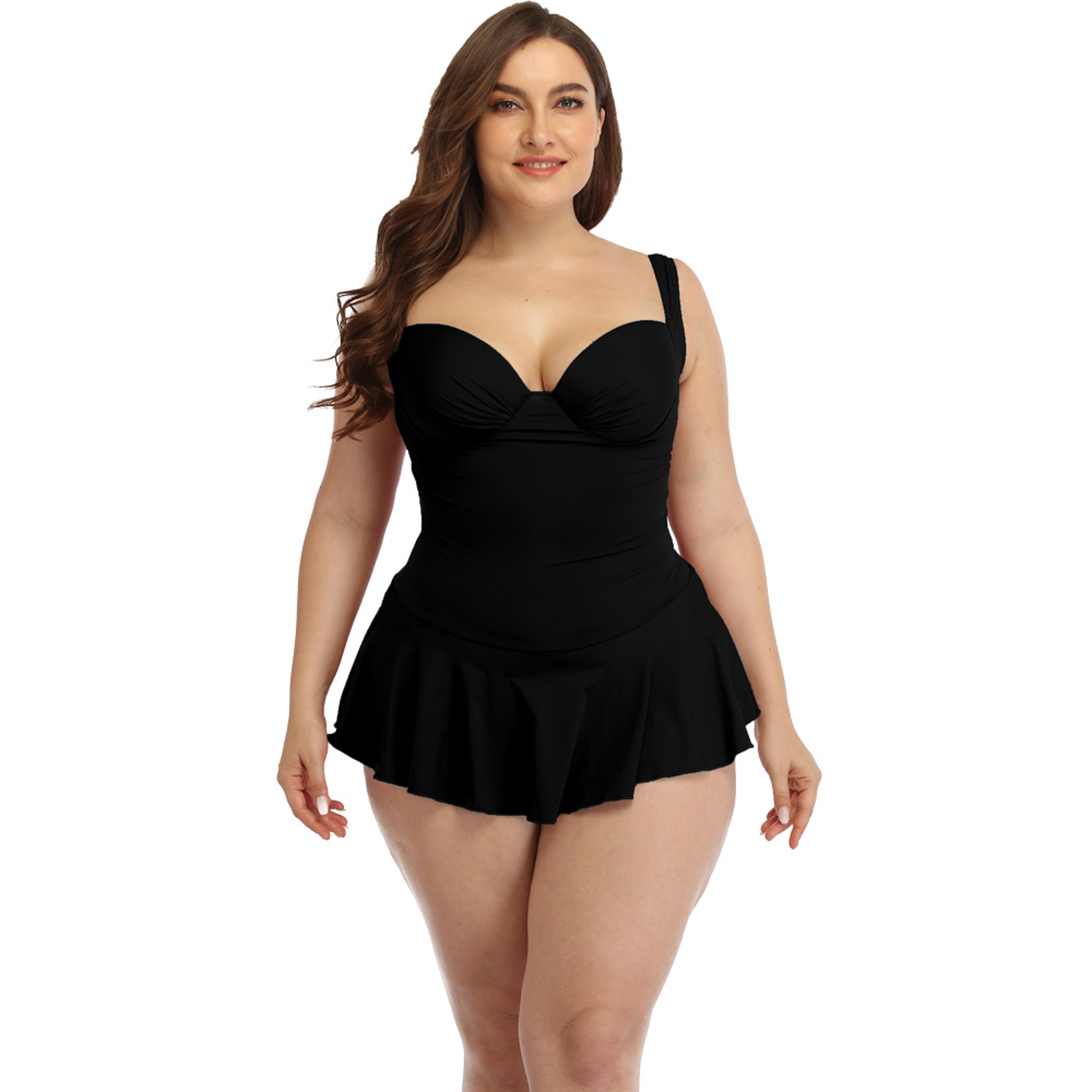 Stylish New Bikini Set Large Size Womens Swimsuit Sexy Swim One Piece Chubby Bathing Suits Swimming 4