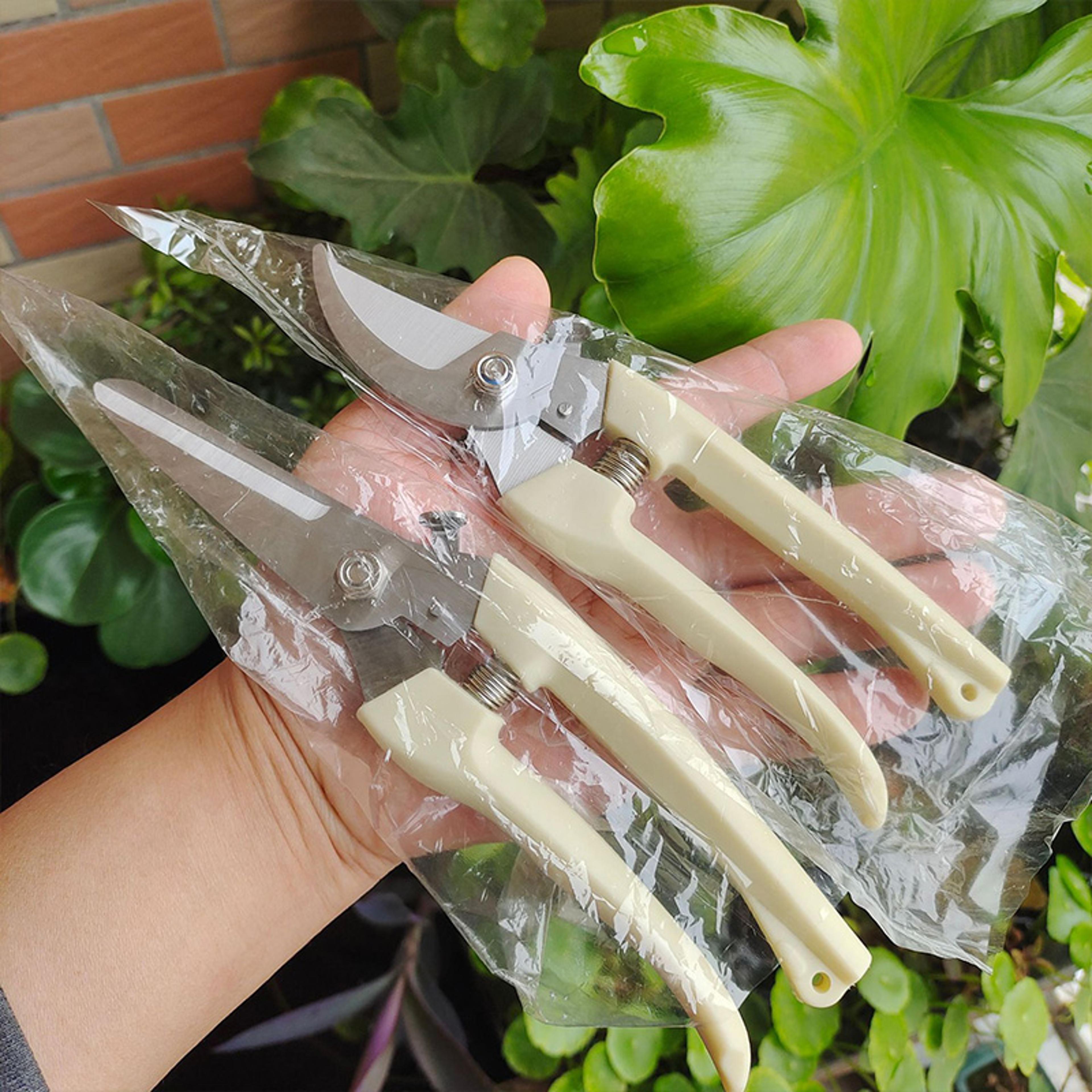 Flower Cutting Stainless Steel Scissors Pruning Fruit Tree Branch Cutting Household Grafting Garden 3