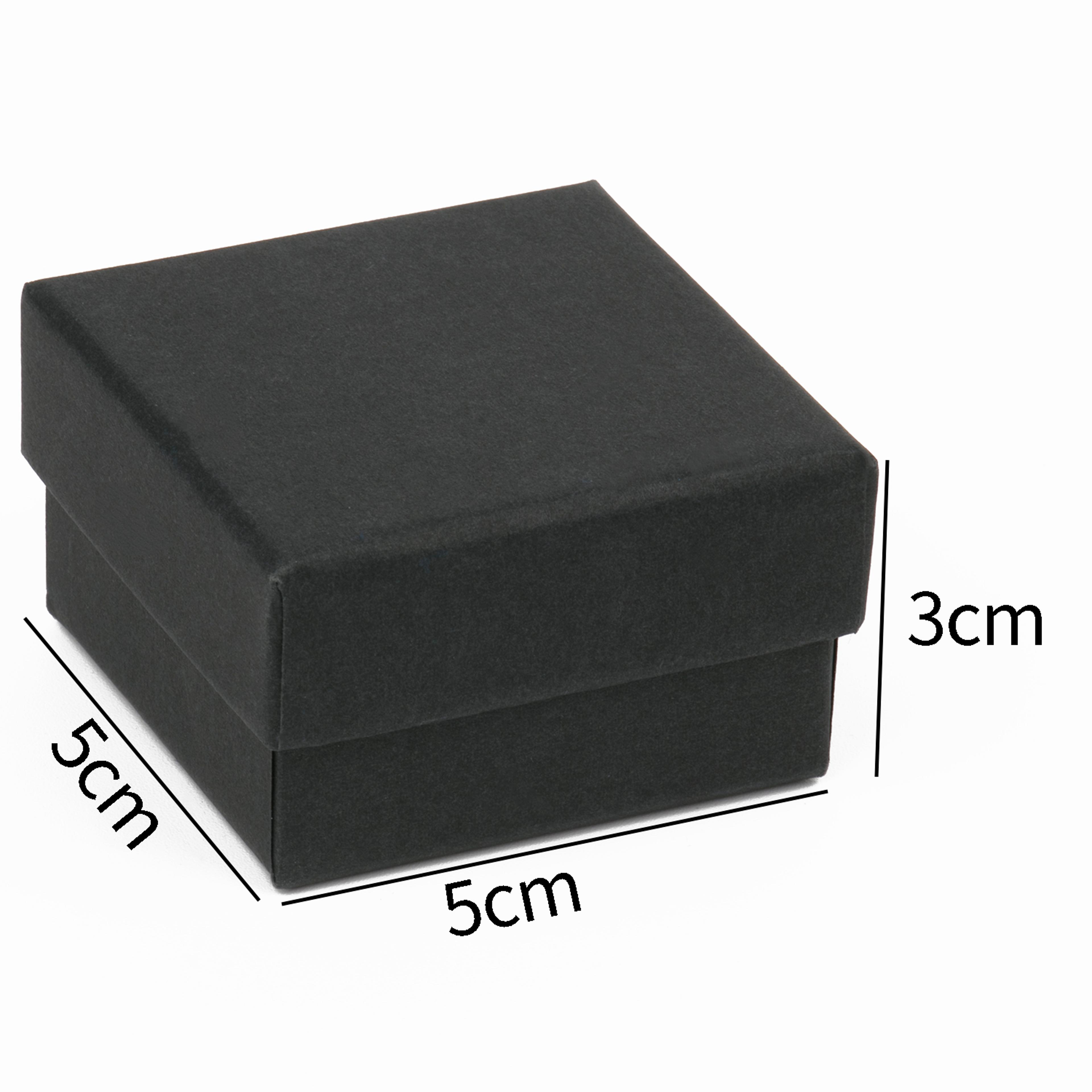 Black Square Jewelry Organizer Display Box For Engagement Ring Earring Necklace Brooch Bracelet Gif 7