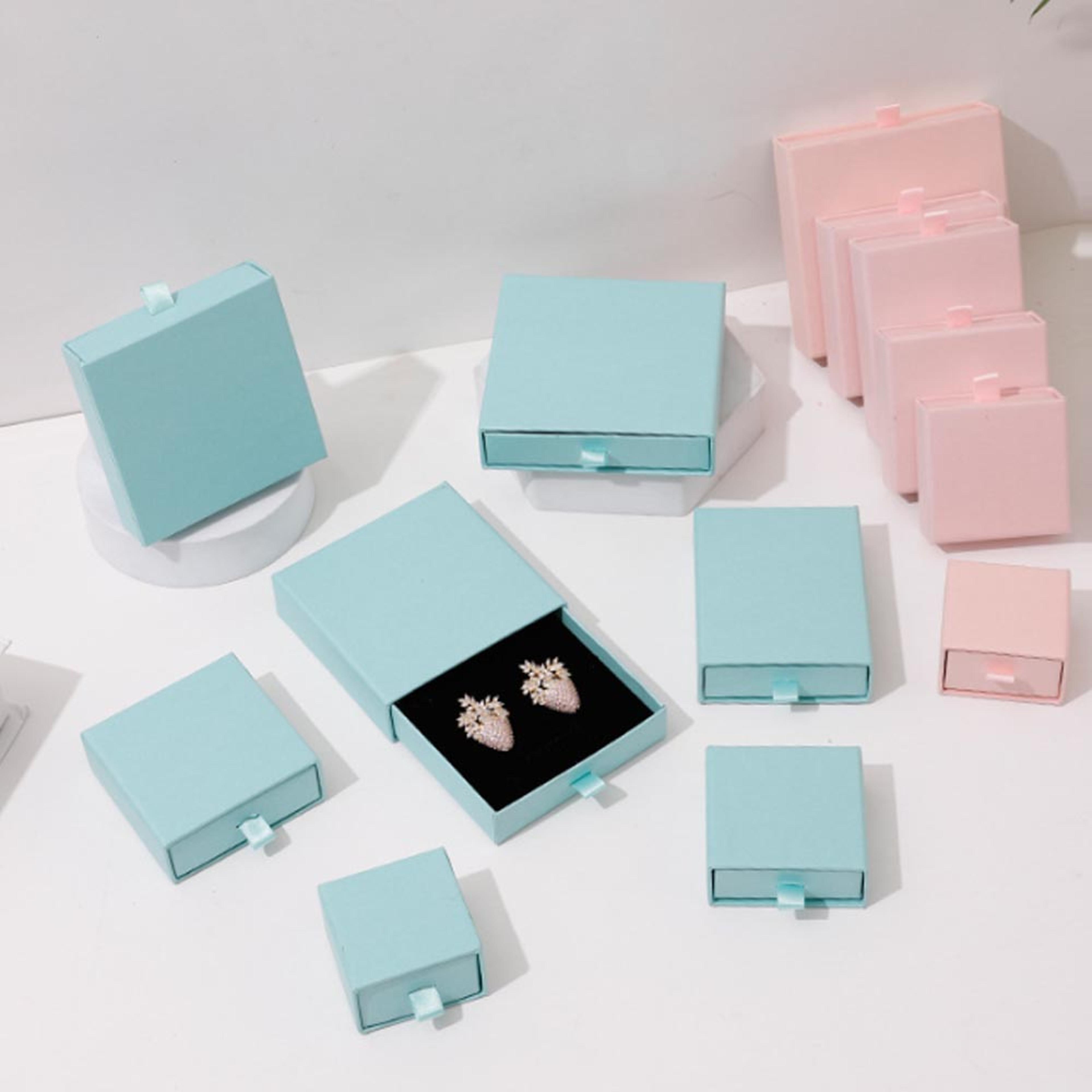 Paper Jewelry Gift Box For Necklace Ring Earrings Bracelet Stud Organizer Wedding Favors Jewellery  2