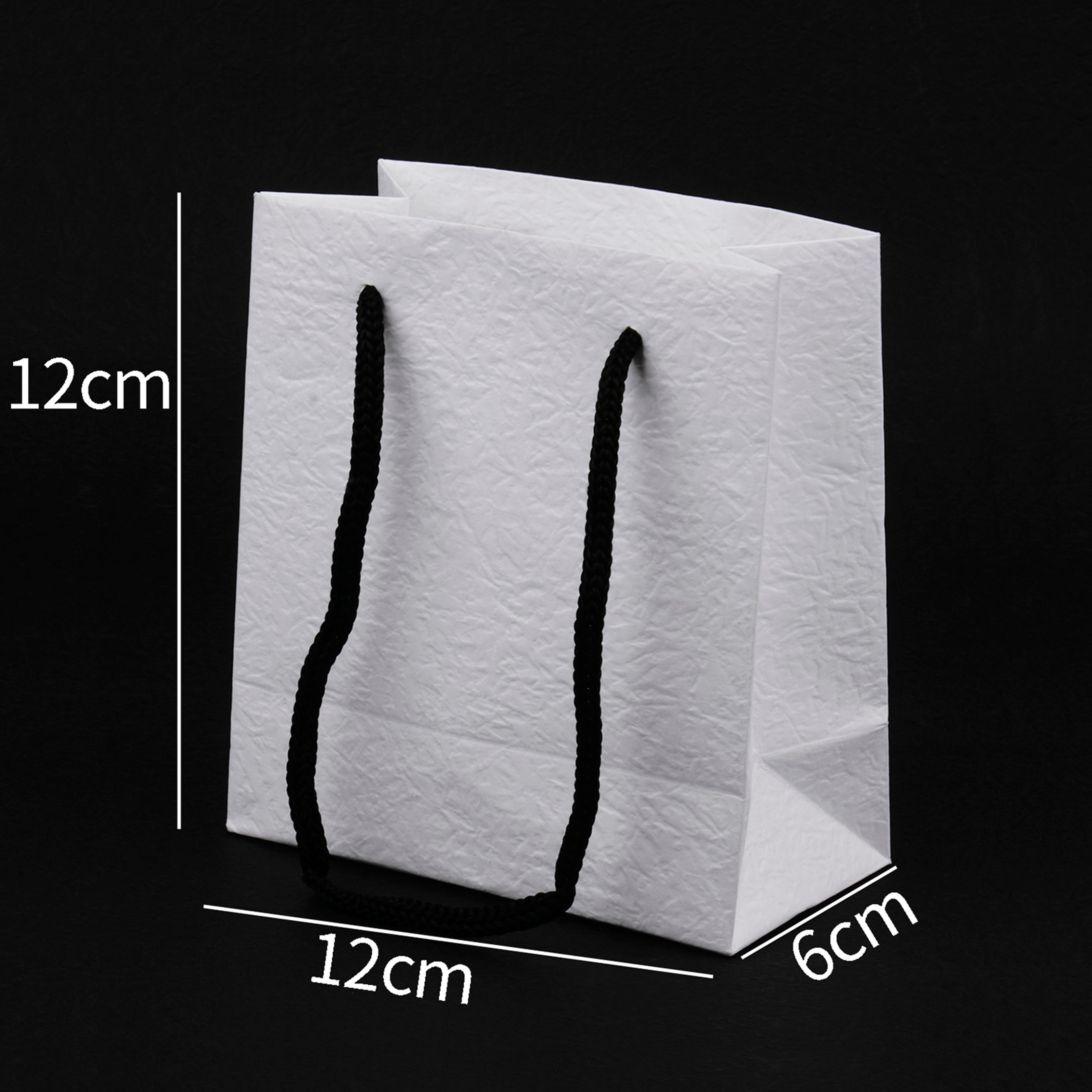 White Kraft Paper Square Jewelry Organizer Box Display Gift Boxes Engagement Ring Necklace Bracelet 4