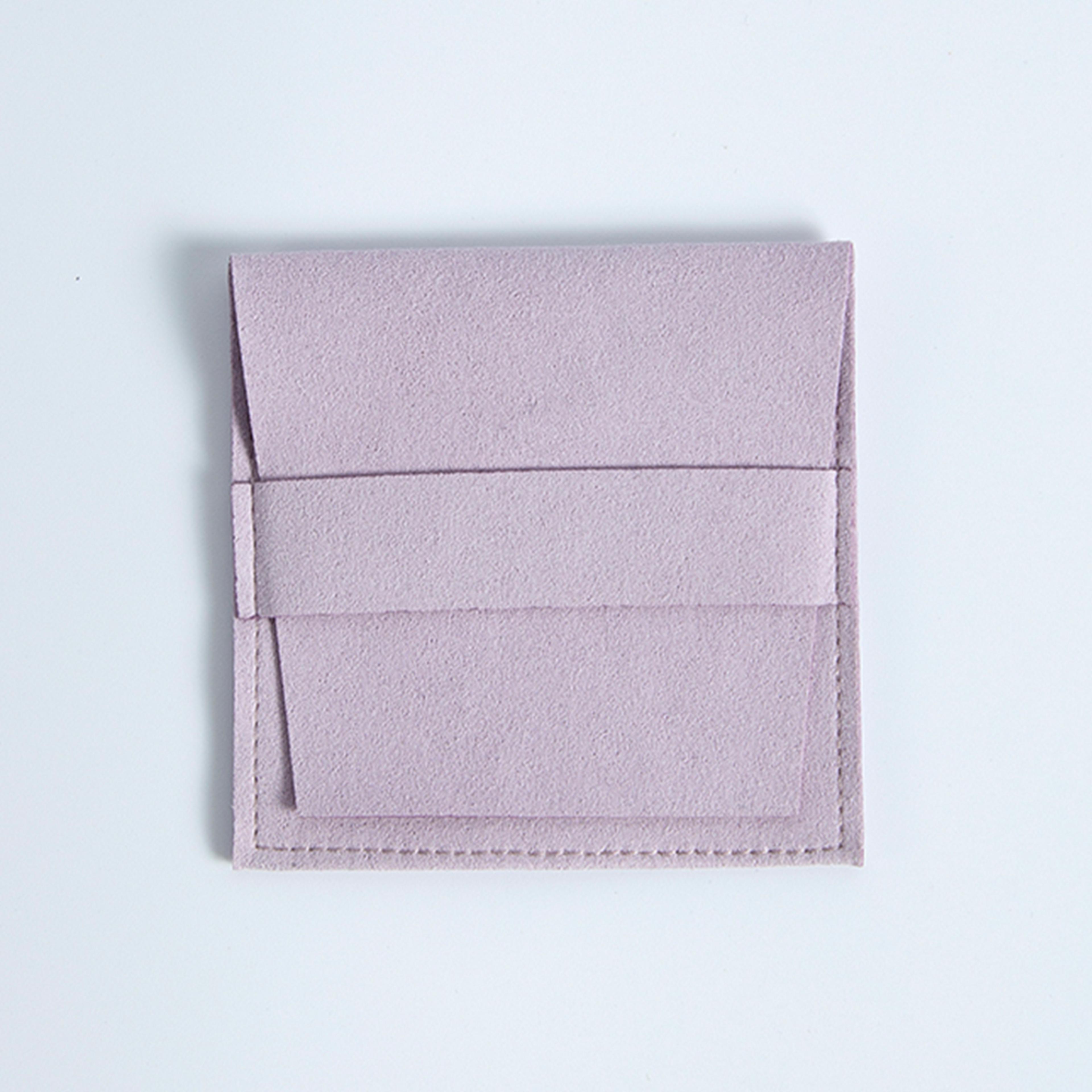 Jewelry Storage Pouch Velvet Microfiber Suede Envelope 62x62cm 8x8cm Flap Strip Pouch For Rings Ear 8