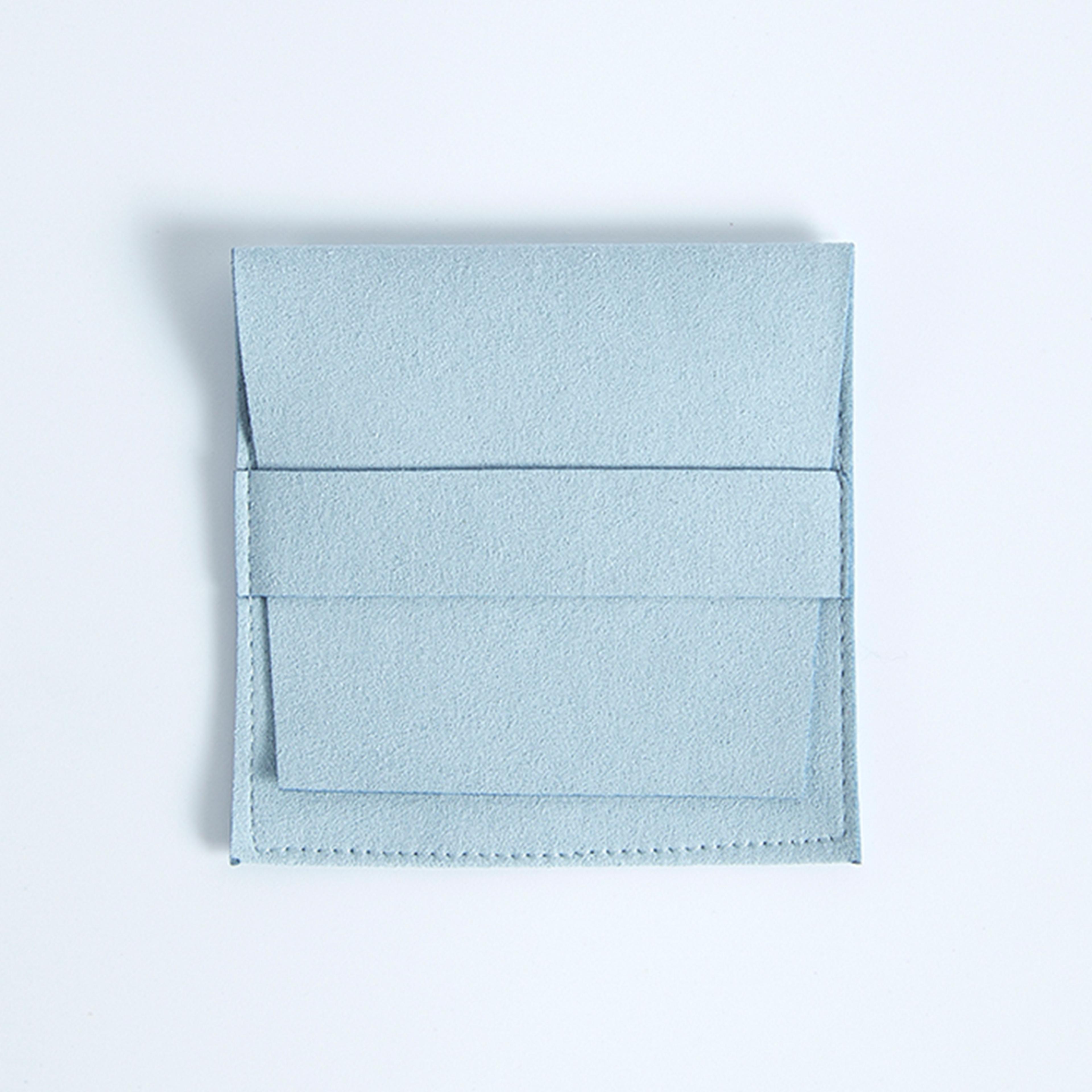 Jewelry Storage Pouch Velvet Microfiber Suede Envelope 62x62cm 8x8cm Flap Strip Pouch For Rings Ear 11
