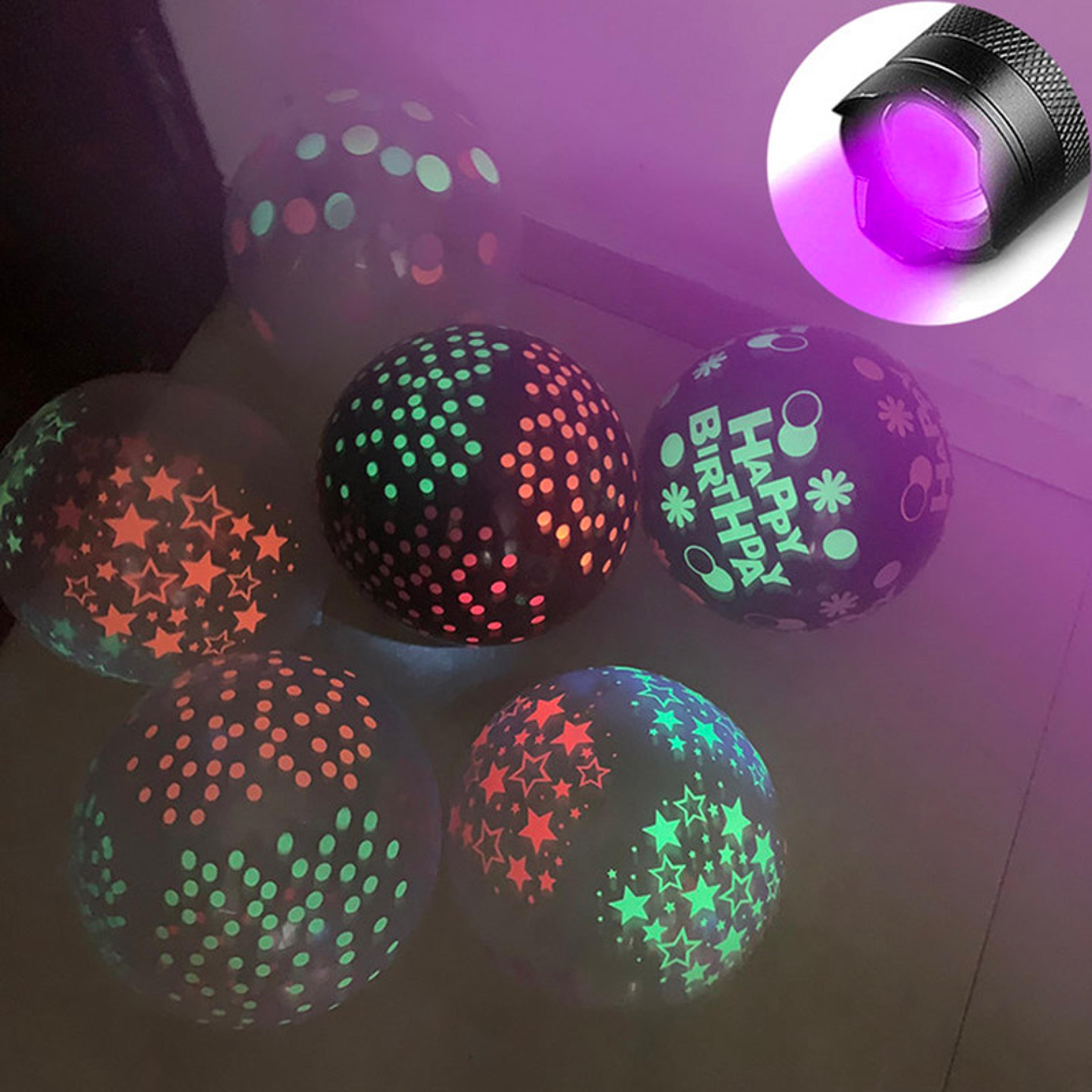 Glow In The Dark Fluorescent Latex Love Heart Balloon For Wedding And Birthday Party Decor 3