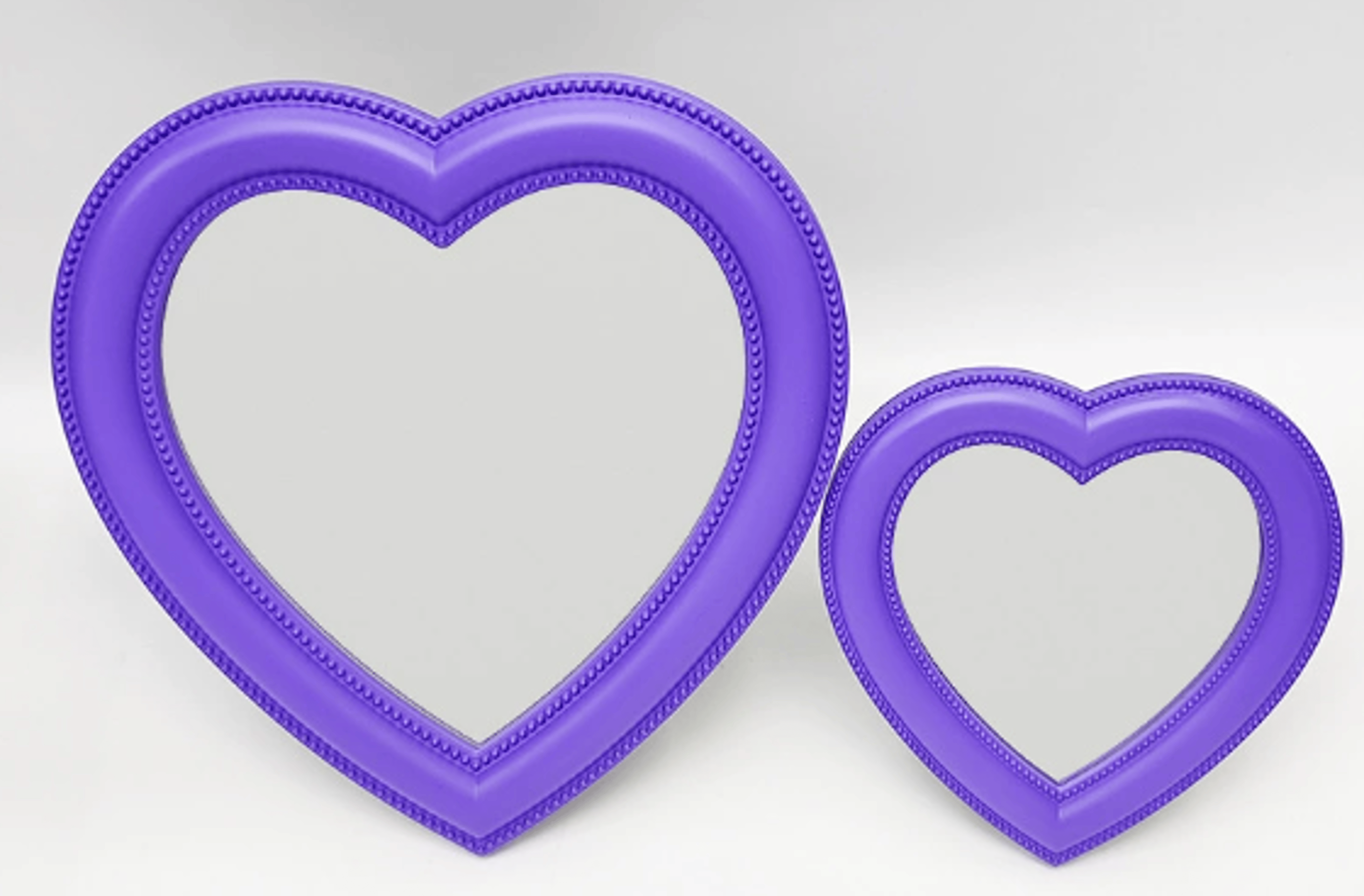 Cute HeartShaped Cosmetic Mirror Elegant Wall Decor For Girls Gift For Women Bedroom Living Room Mi 8