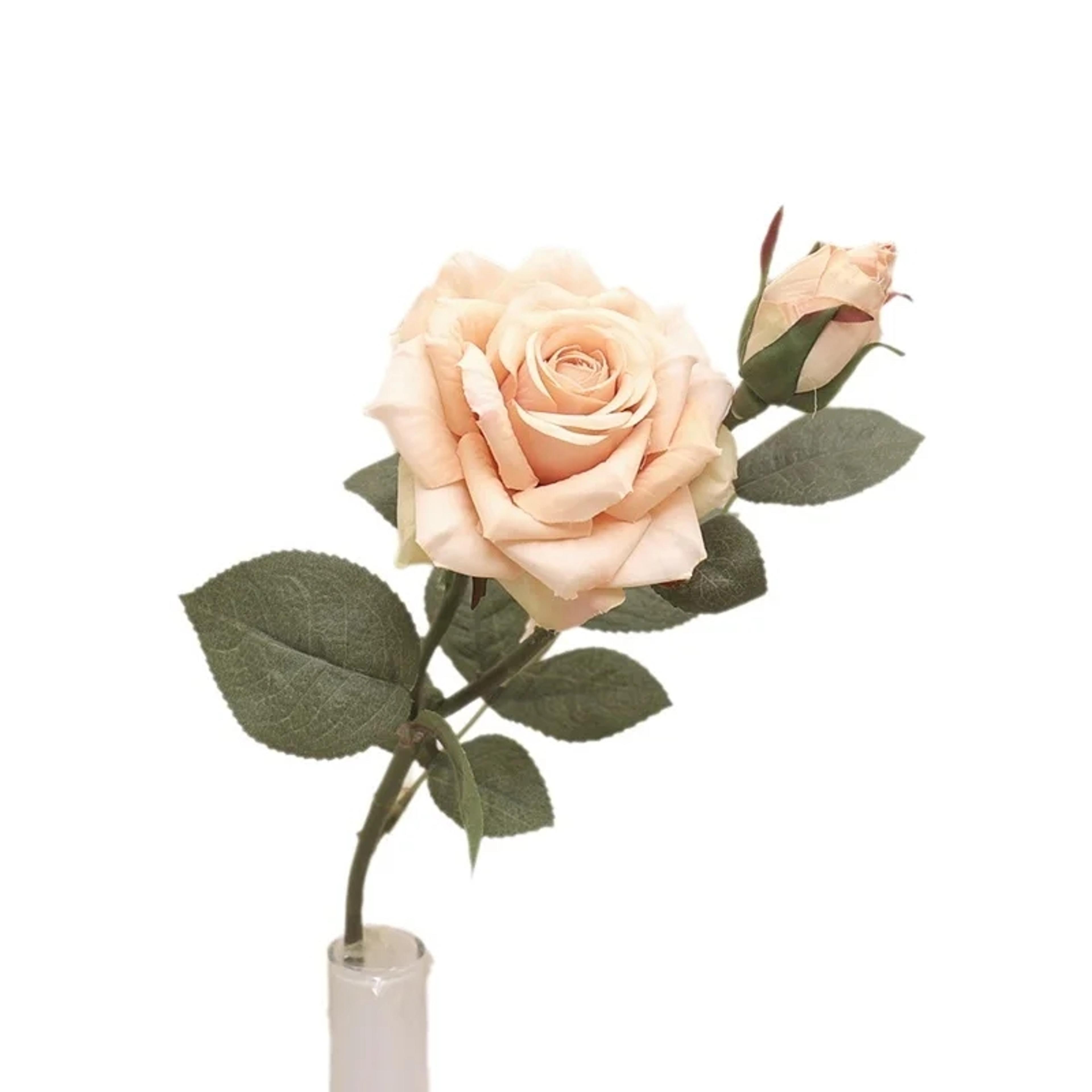 Artificial Silk Roses Big Beautiful Branch Vase Retro Wedding Decor Autumn Fake Flowers Home Room G 0