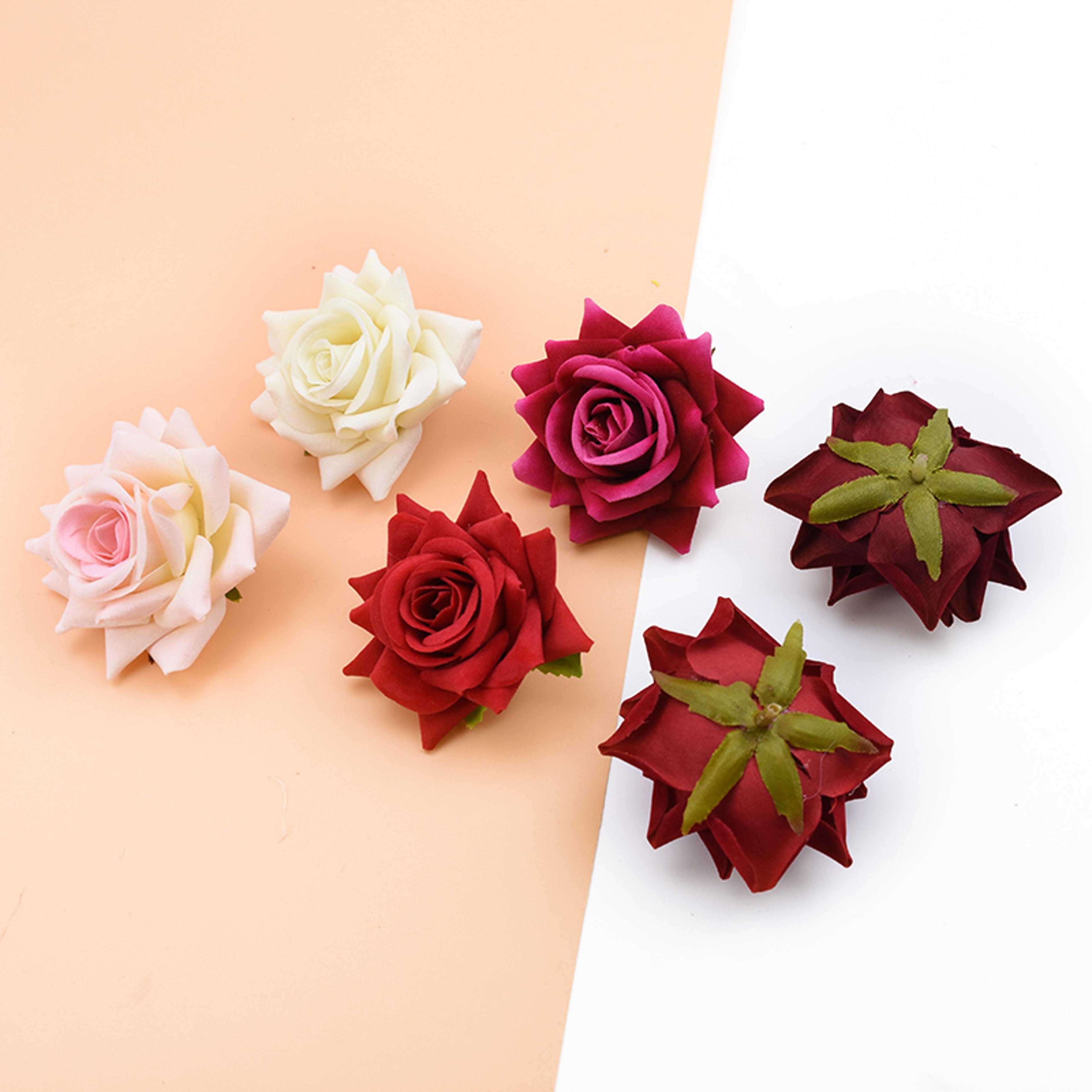 Artificial Red Roses For Bridal Accessories Wedding Valentines Day Home Room Decoration 1