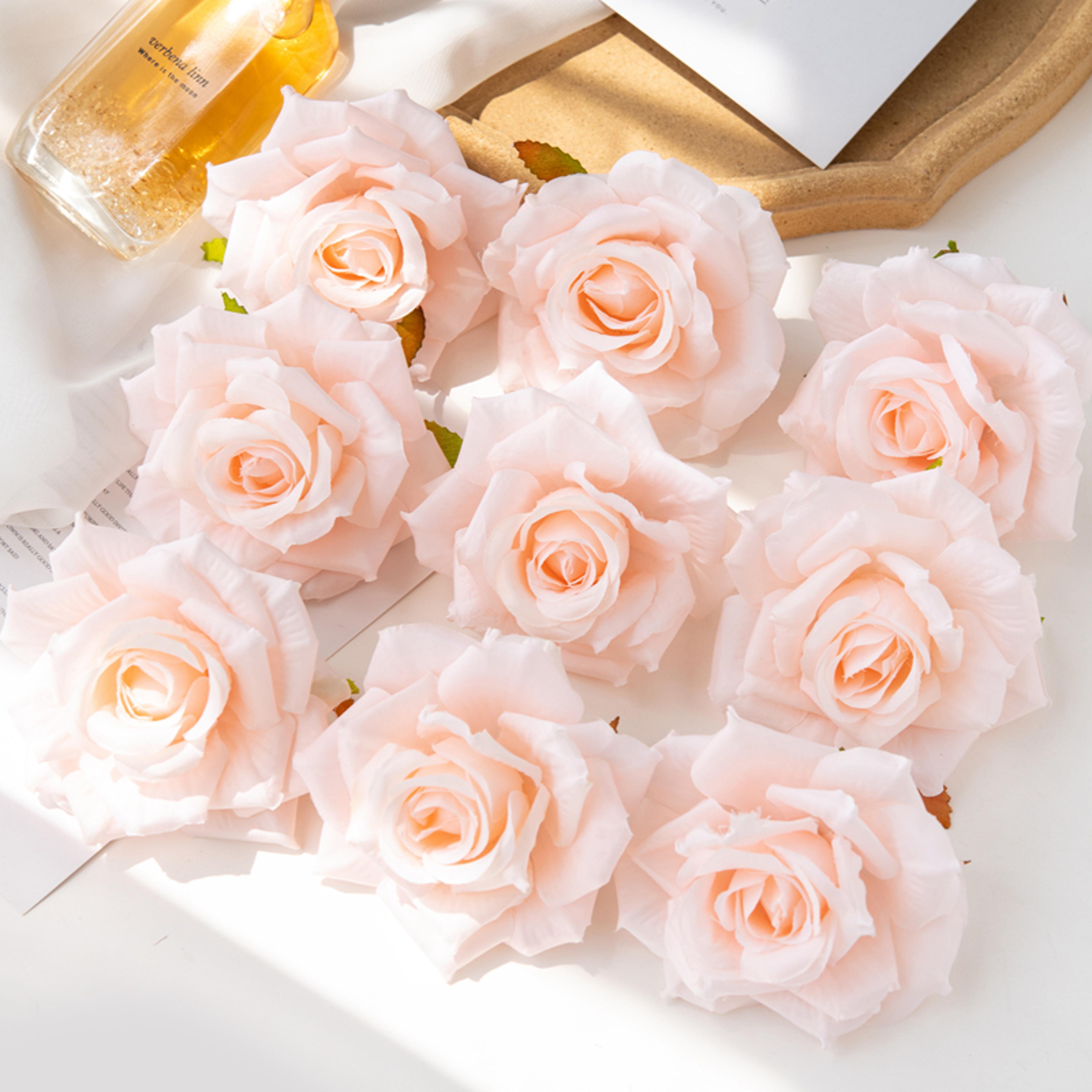 Fake Silk Artificial Flowers For Wedding Garden Scrapbook Rose Arch Home Decor Candy Box 0