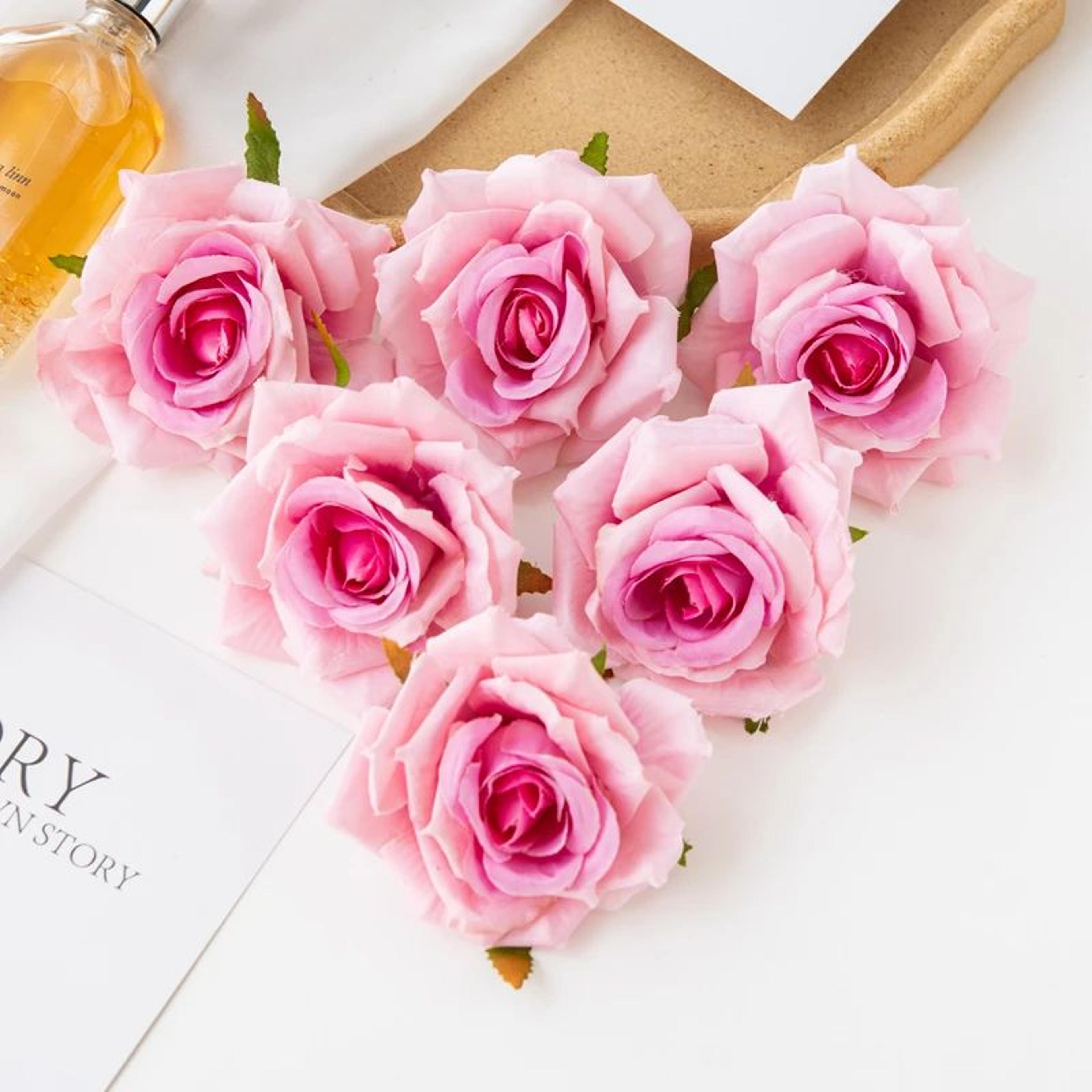 Fake Silk Artificial Flowers For Wedding Garden Scrapbook Rose Arch Home Decor Candy Box 9
