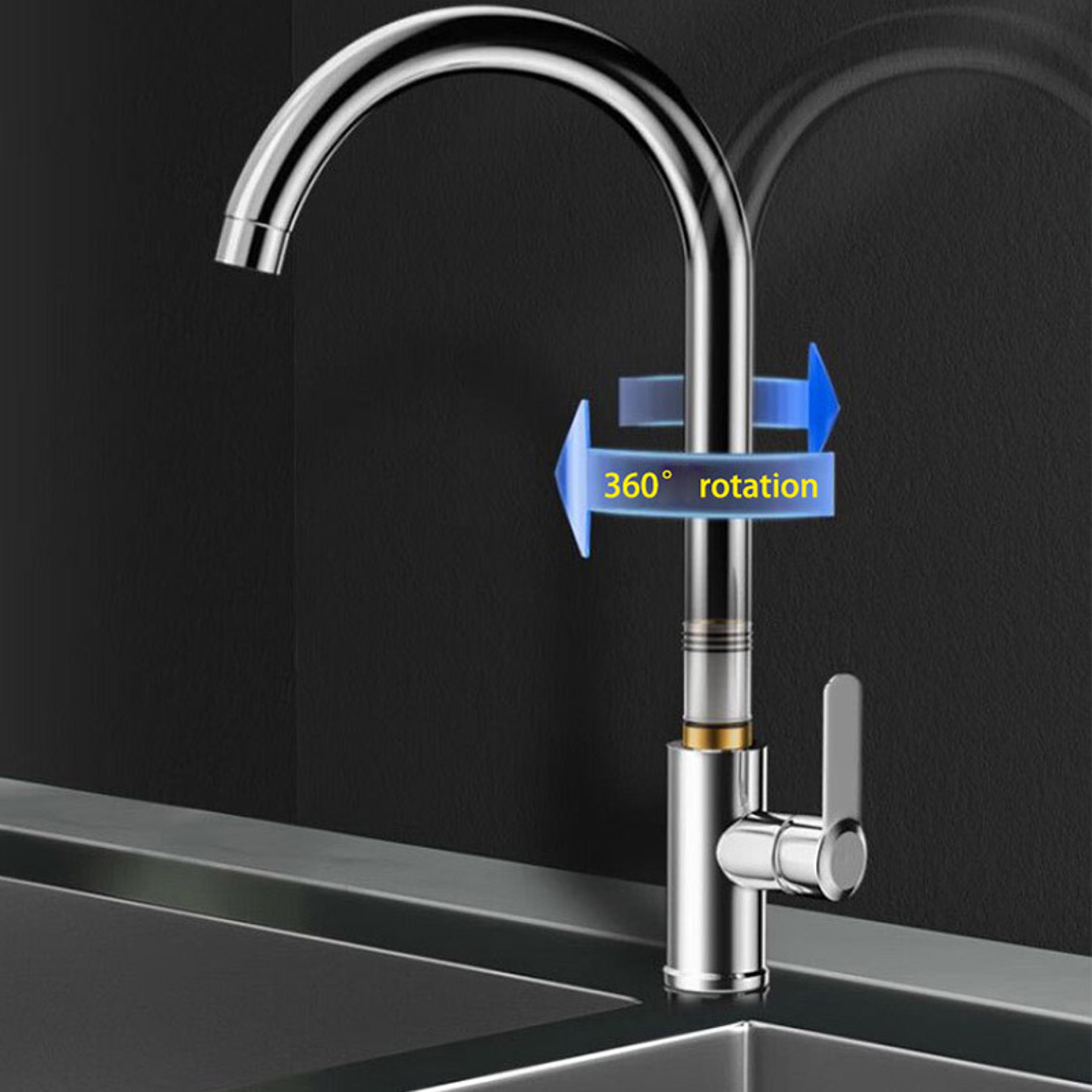 Stainless Steel Household Dishwashing Sink Kitchen Faucet Twoinone Hot And Cold Water Faucet 4