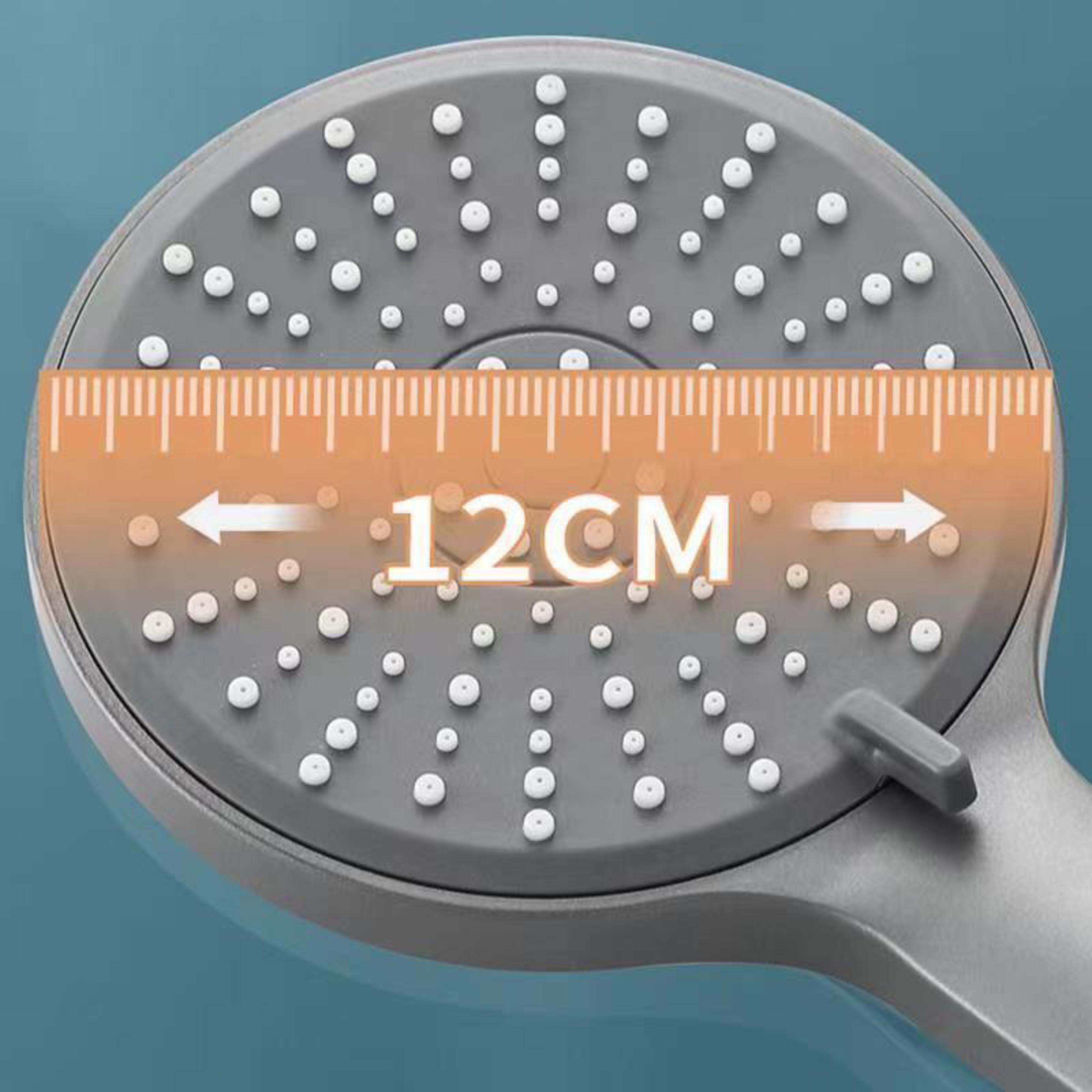 Large Water Volume 5speed Shower Head With Boost Function And Universal Filter Bathroom Set 3