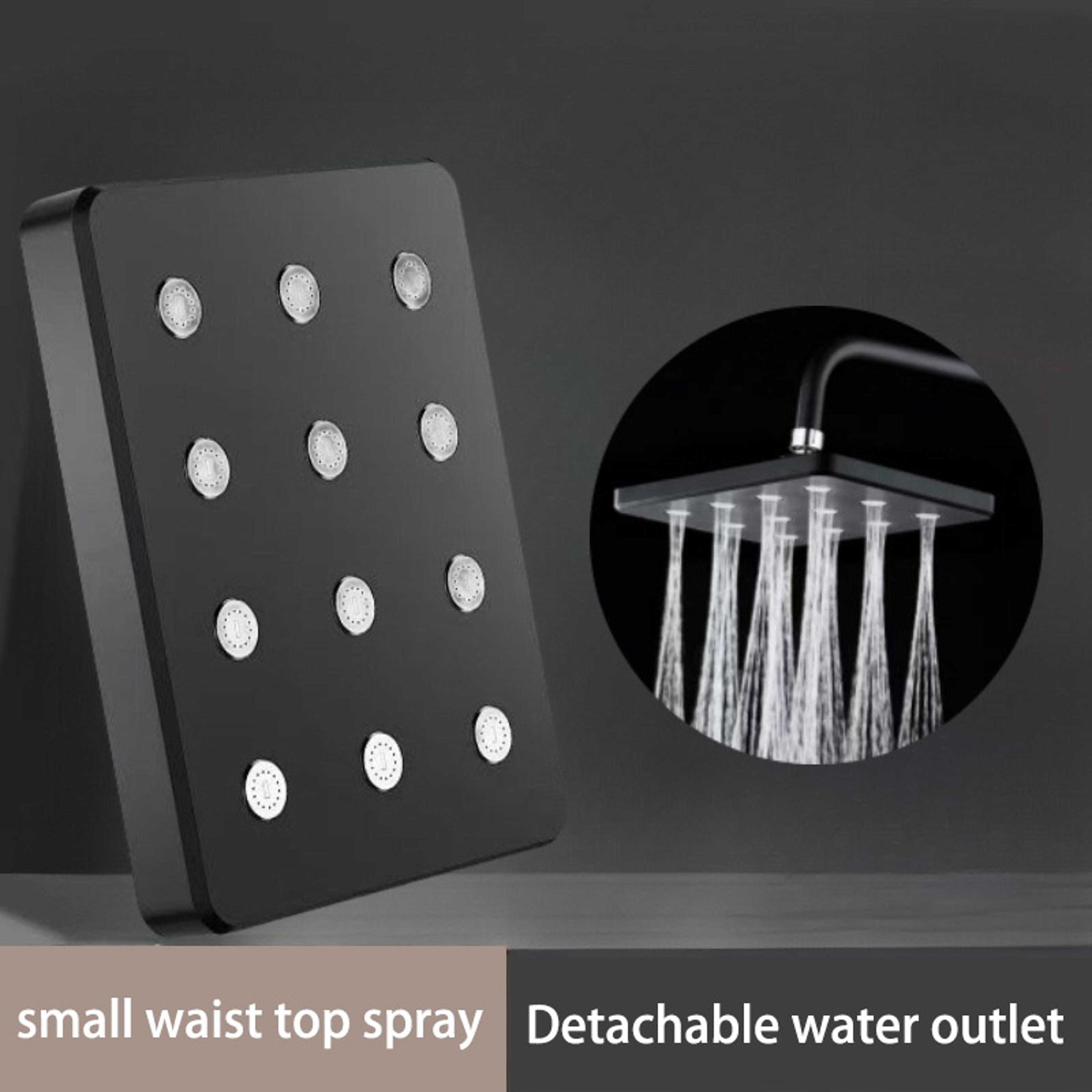 Large Water High Pressure Shower Head Top Spray Small Waist Pressurized Bath Set 1