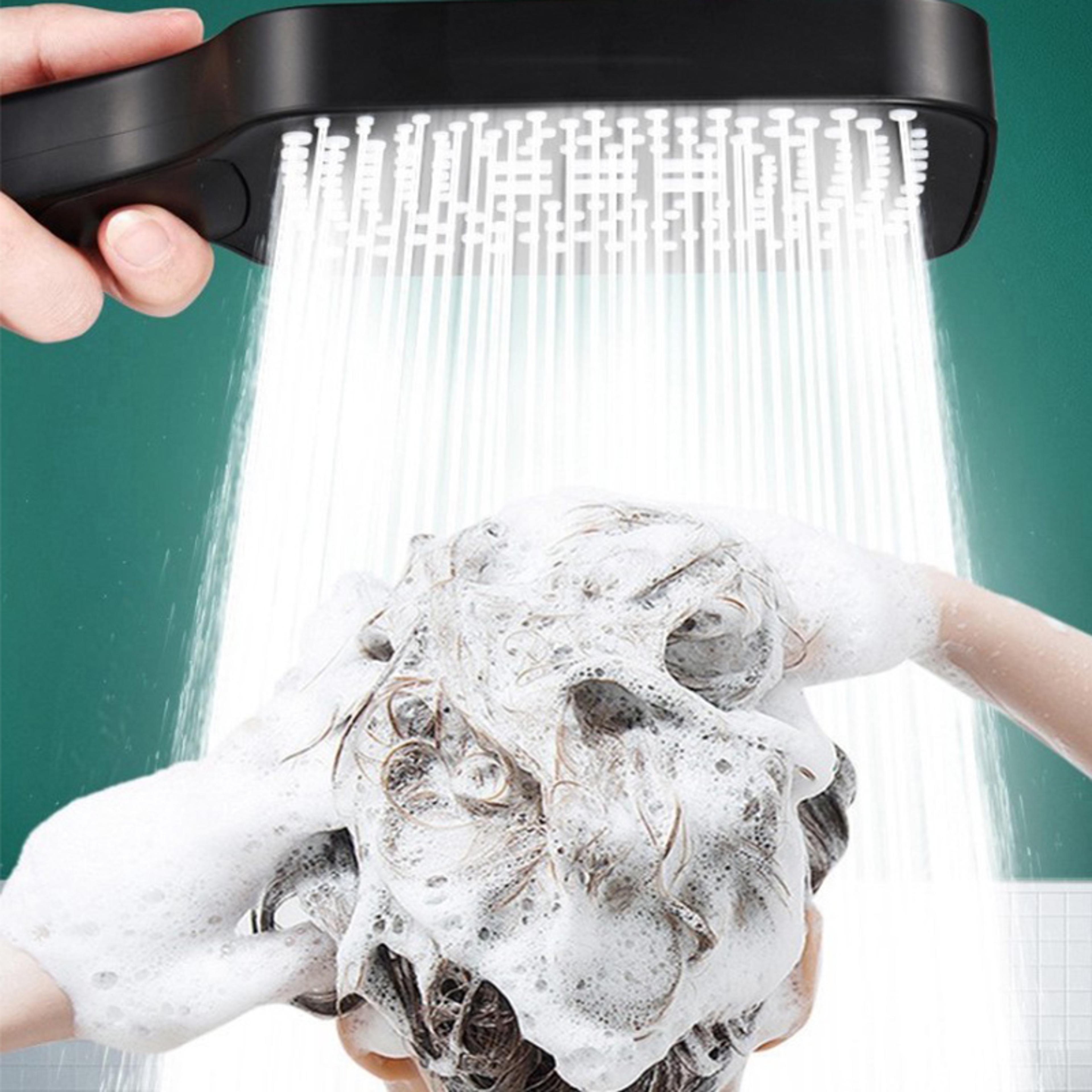 Large Outlet Pressurized Adjustable Square Shower Head Household Bath Rain Shower Head Set With Wat 3